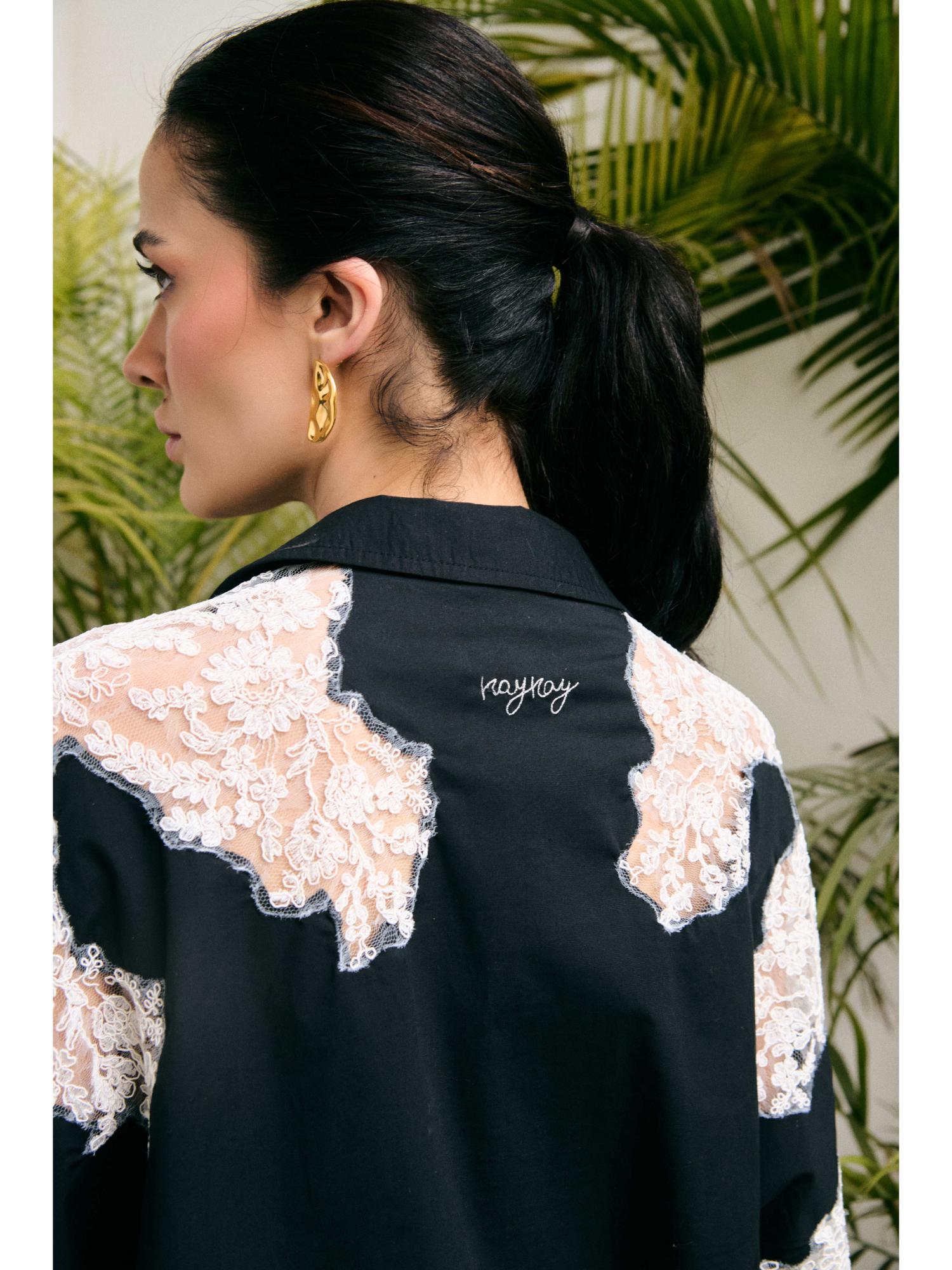 Nyraze Black Pure Cotton Shirt with Pant