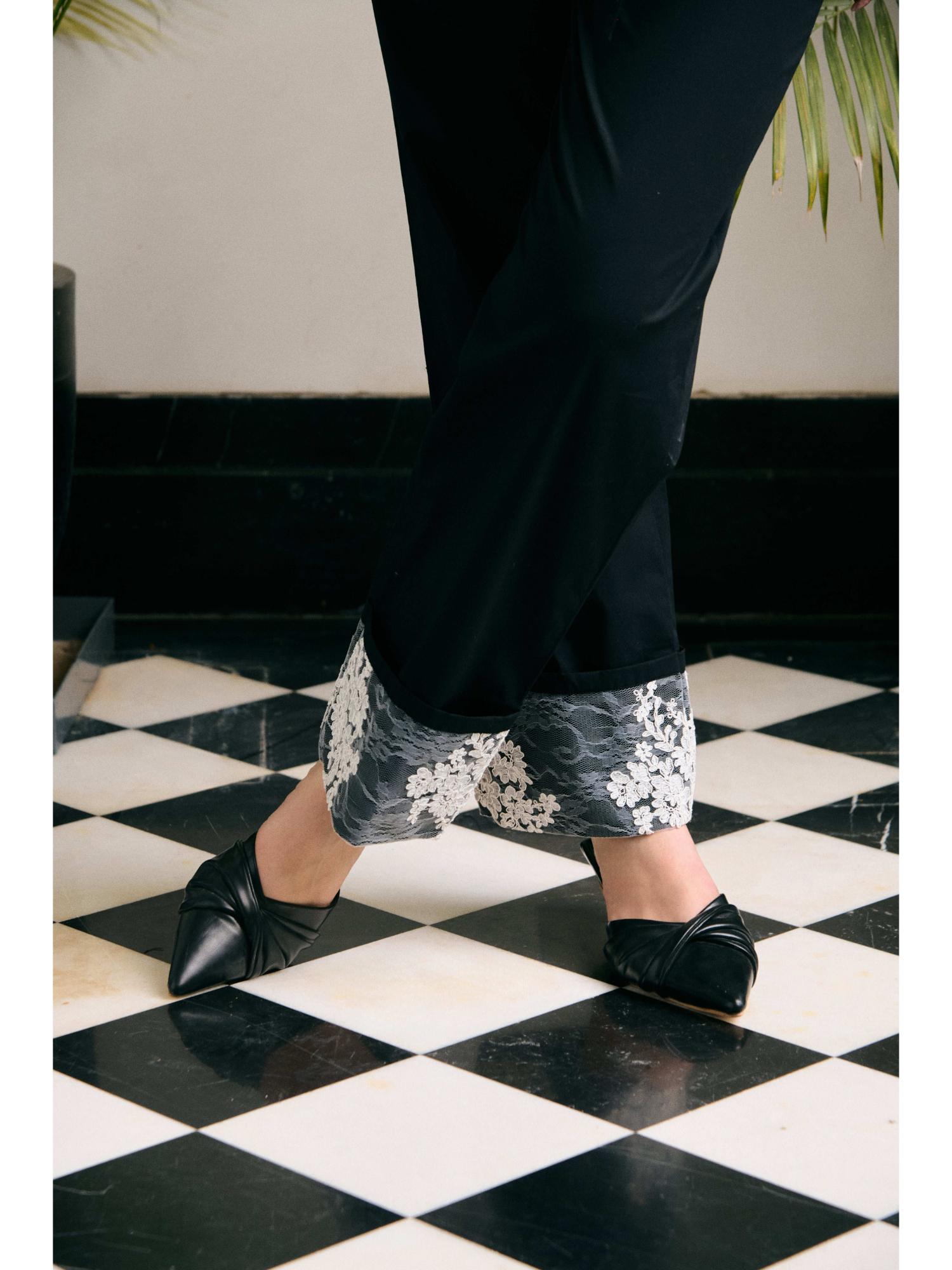 Nyraze Black Pure Cotton Shirt with Pant