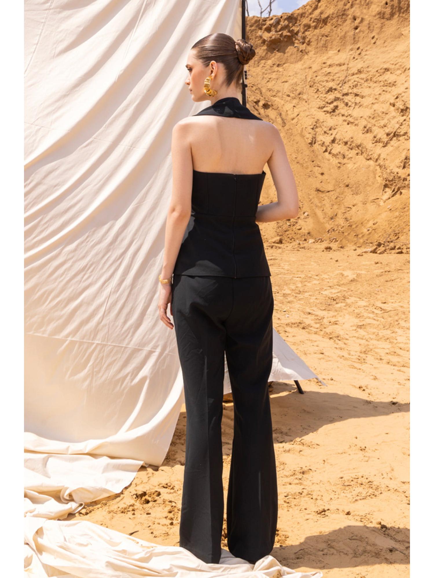 Ember Black Waistcoat and Pant