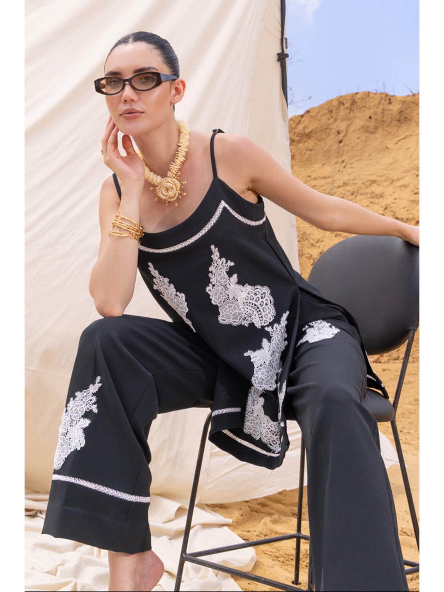 Nyra Black Tunic and Pant