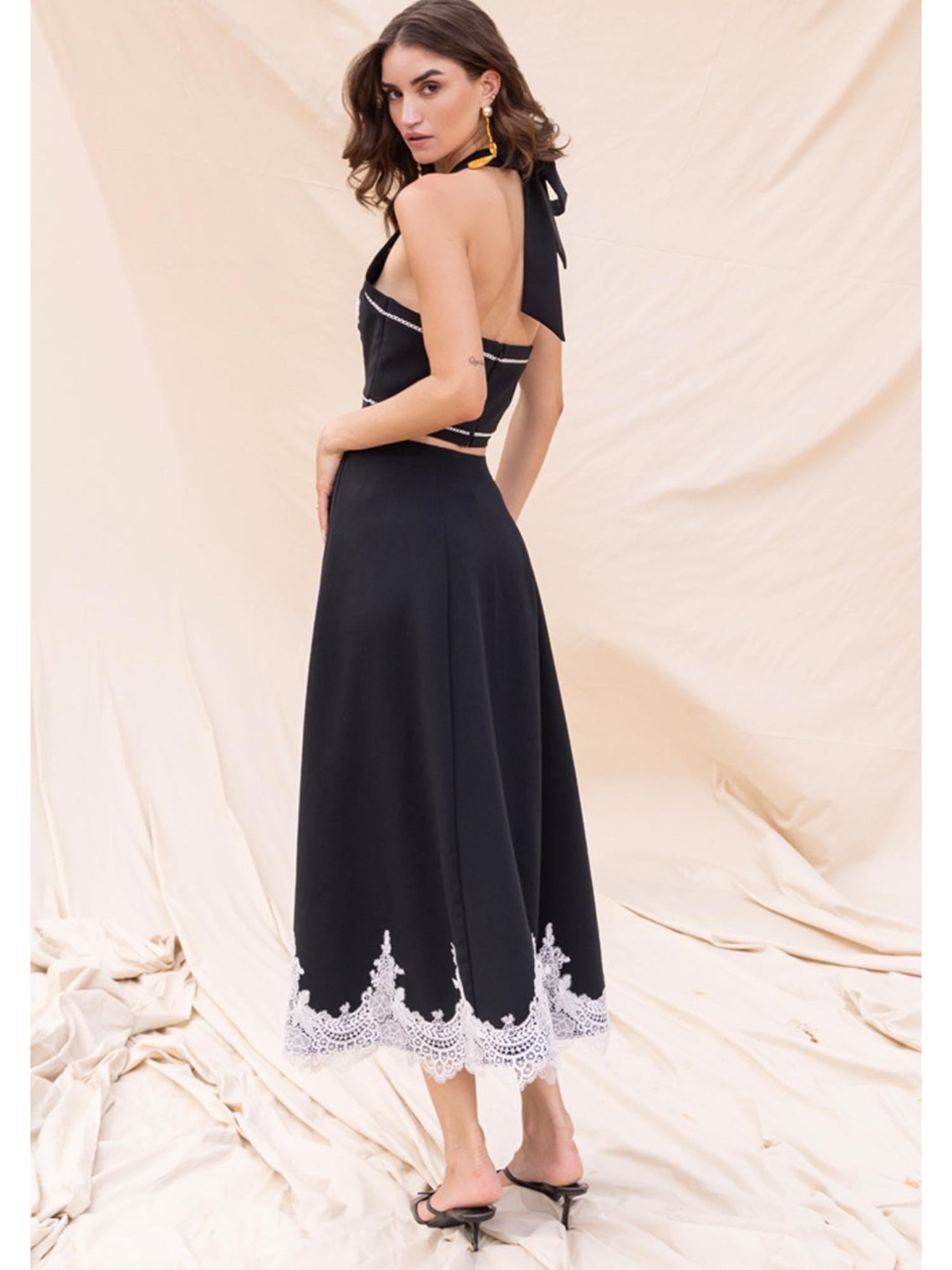 Raven Black Top and Pant
