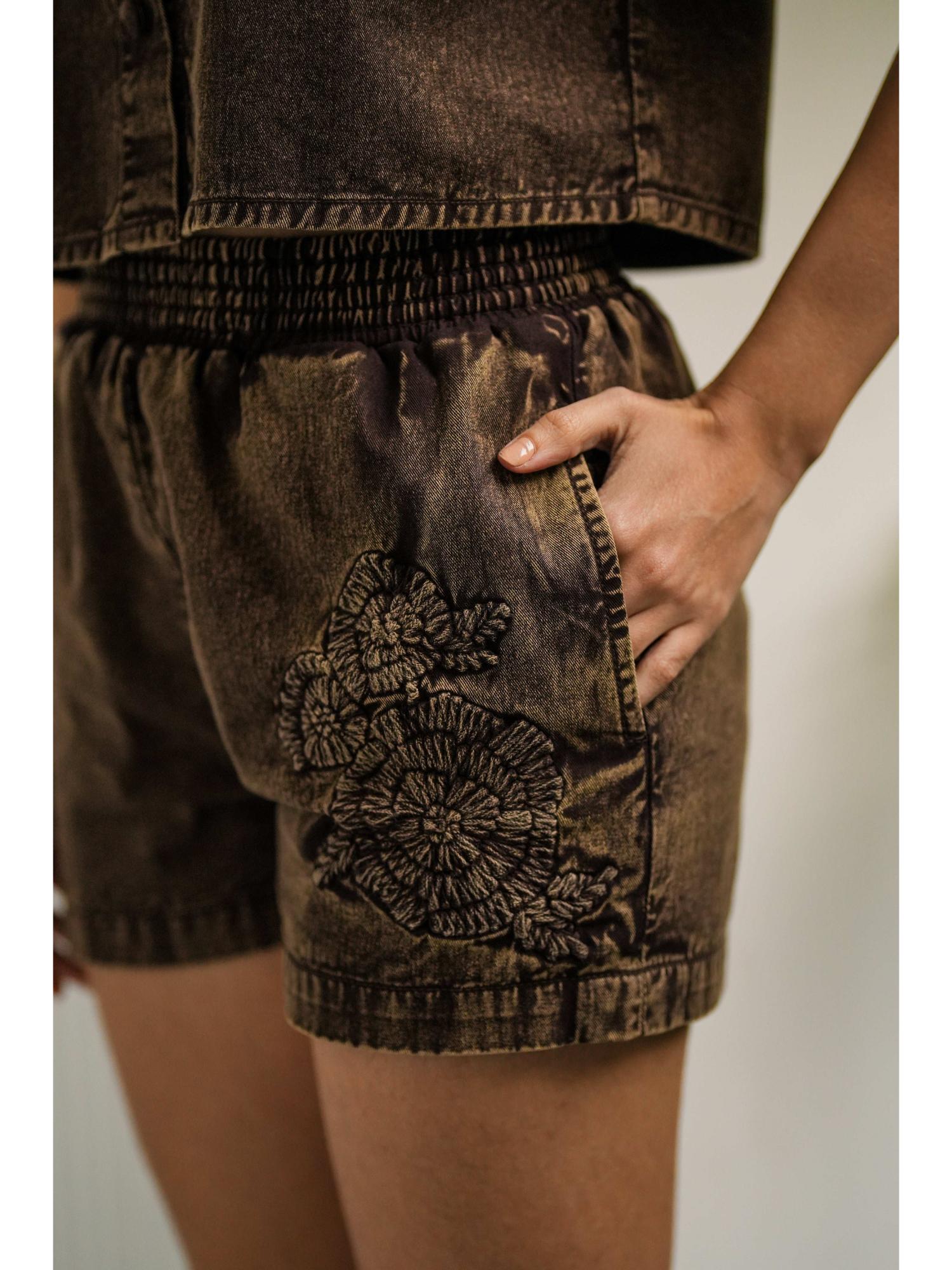 Coco Denim Shirt with Shorts
