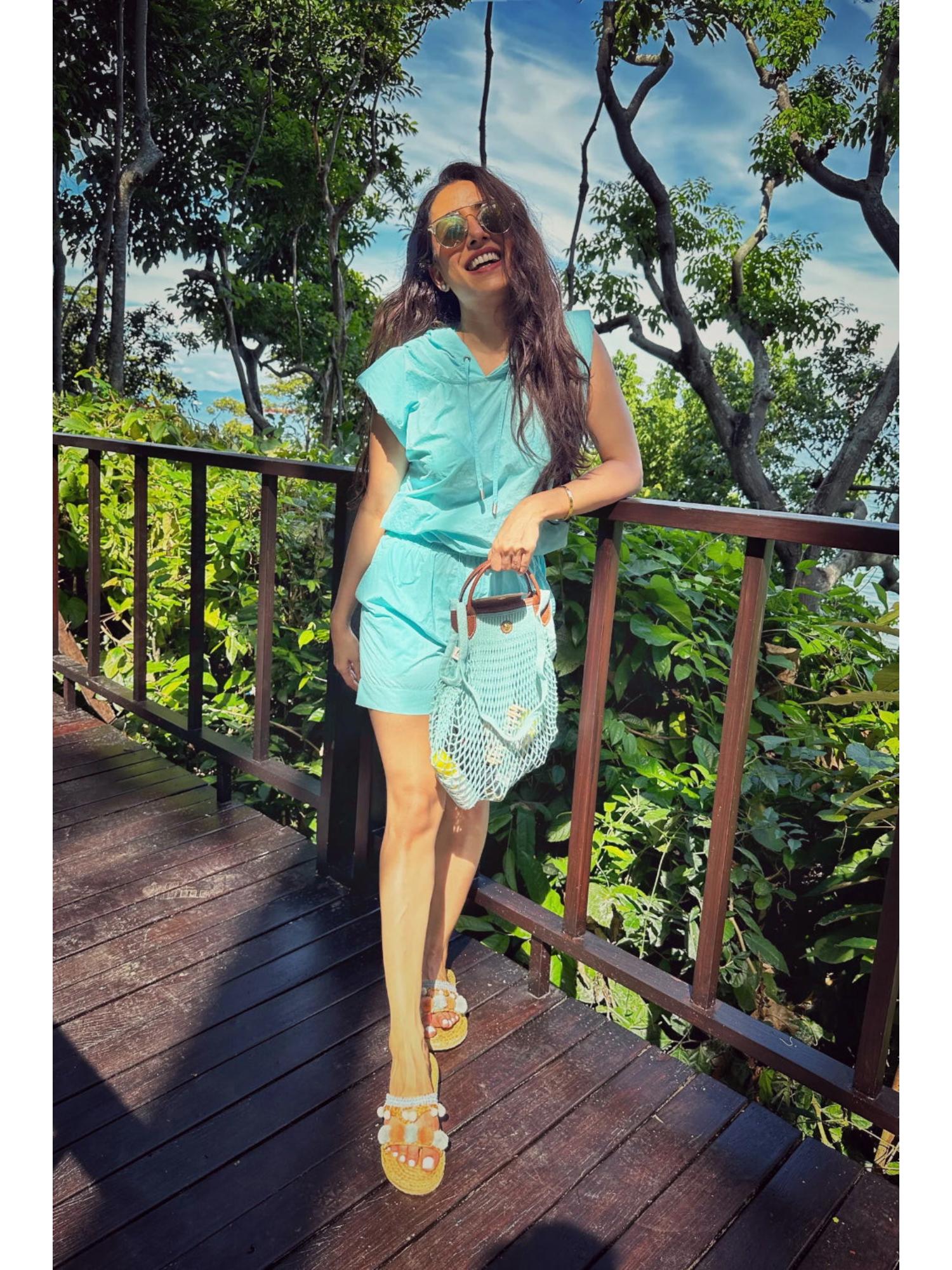 Ella Taffeta Plian Hoodie and Shorts