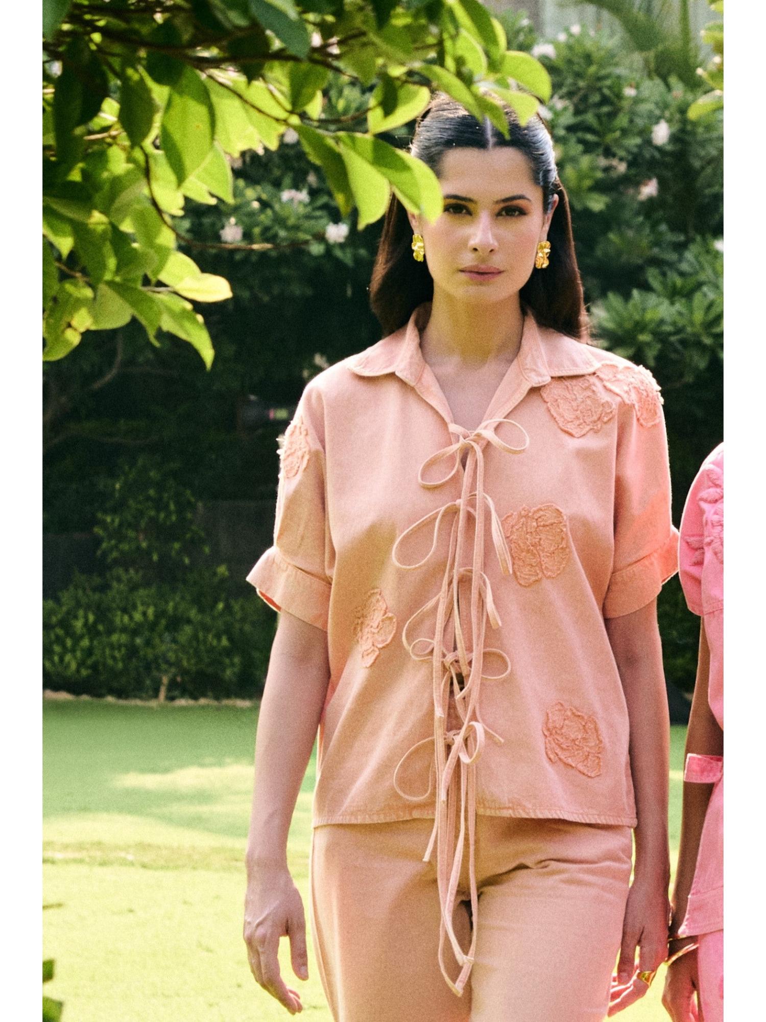 Faye Denim Shirt with Pant