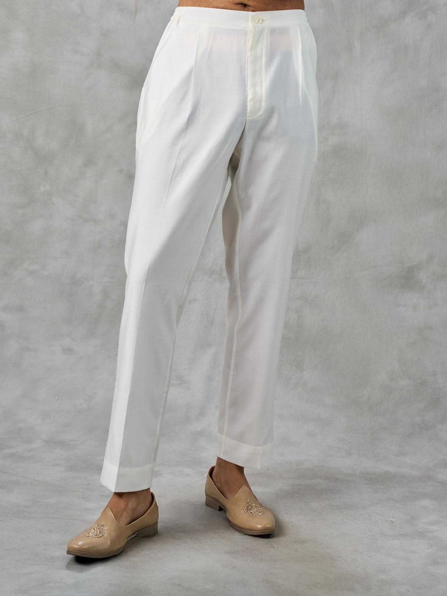 Regal White Kurta Jacket Ensemble