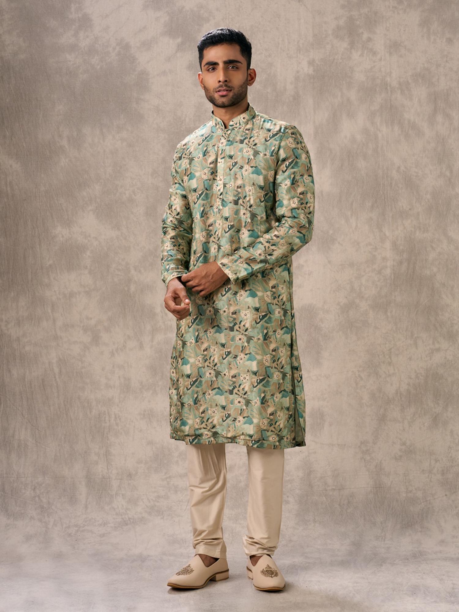 Lush Mid Green Kurta with Churidar