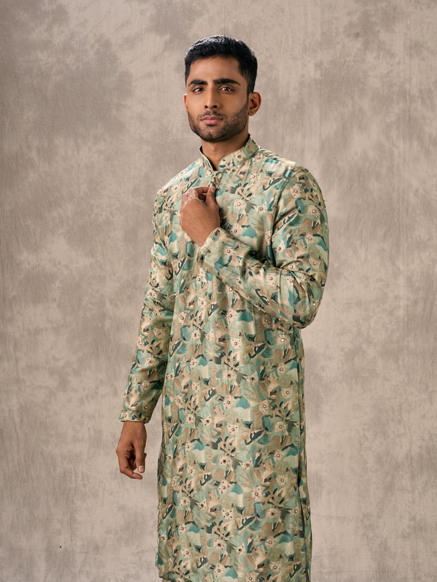 Lush Mid Green Kurta with Churidar