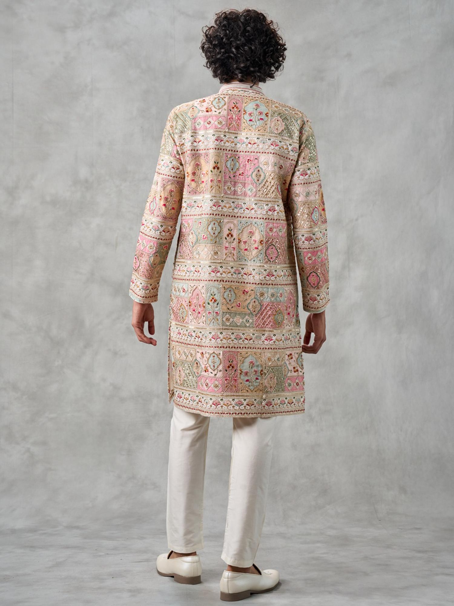 Multi-Color Georgette Elegance Kurta with Pyjama