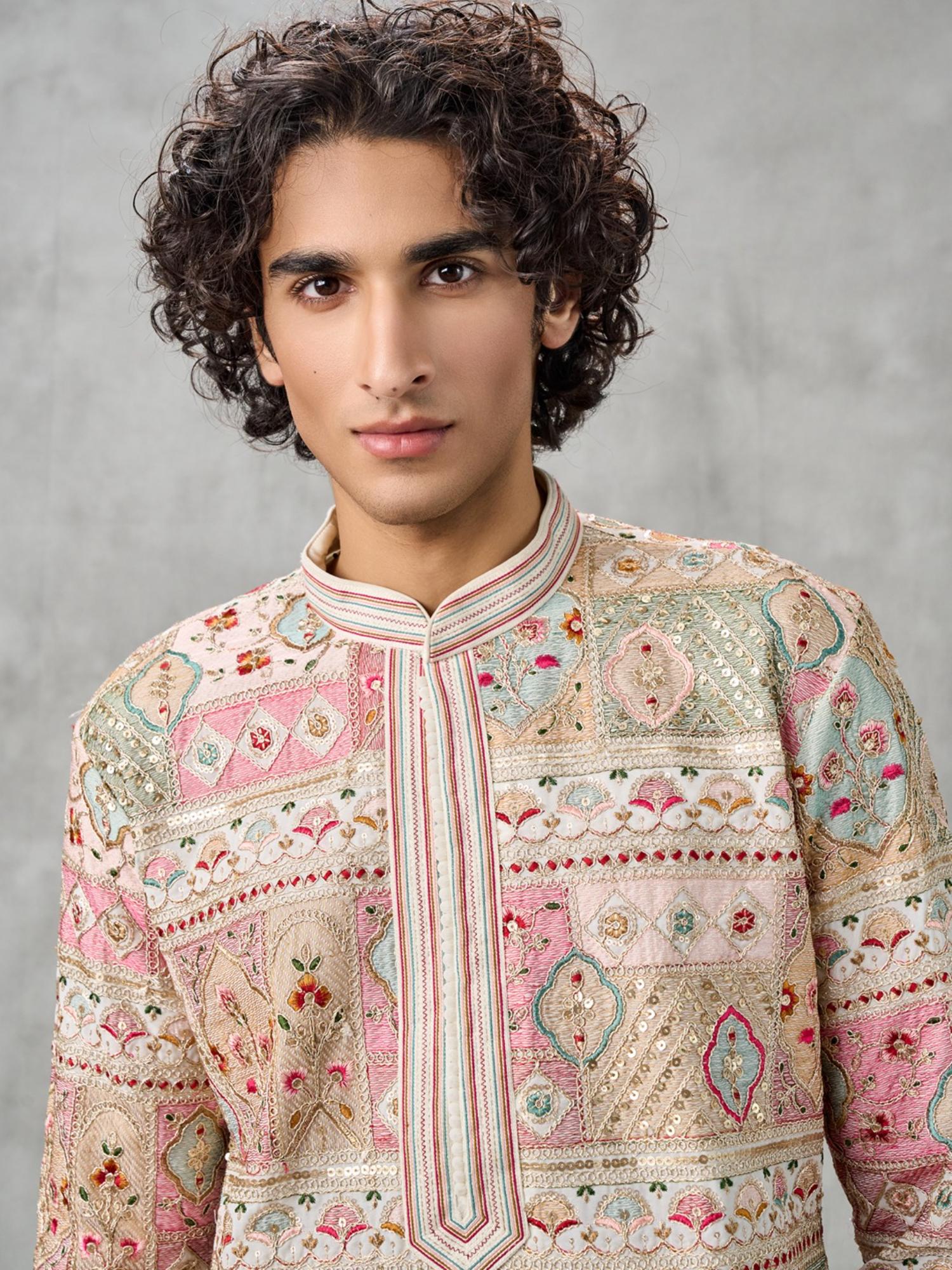Multi-Color Georgette Elegance Kurta with Pyjama
