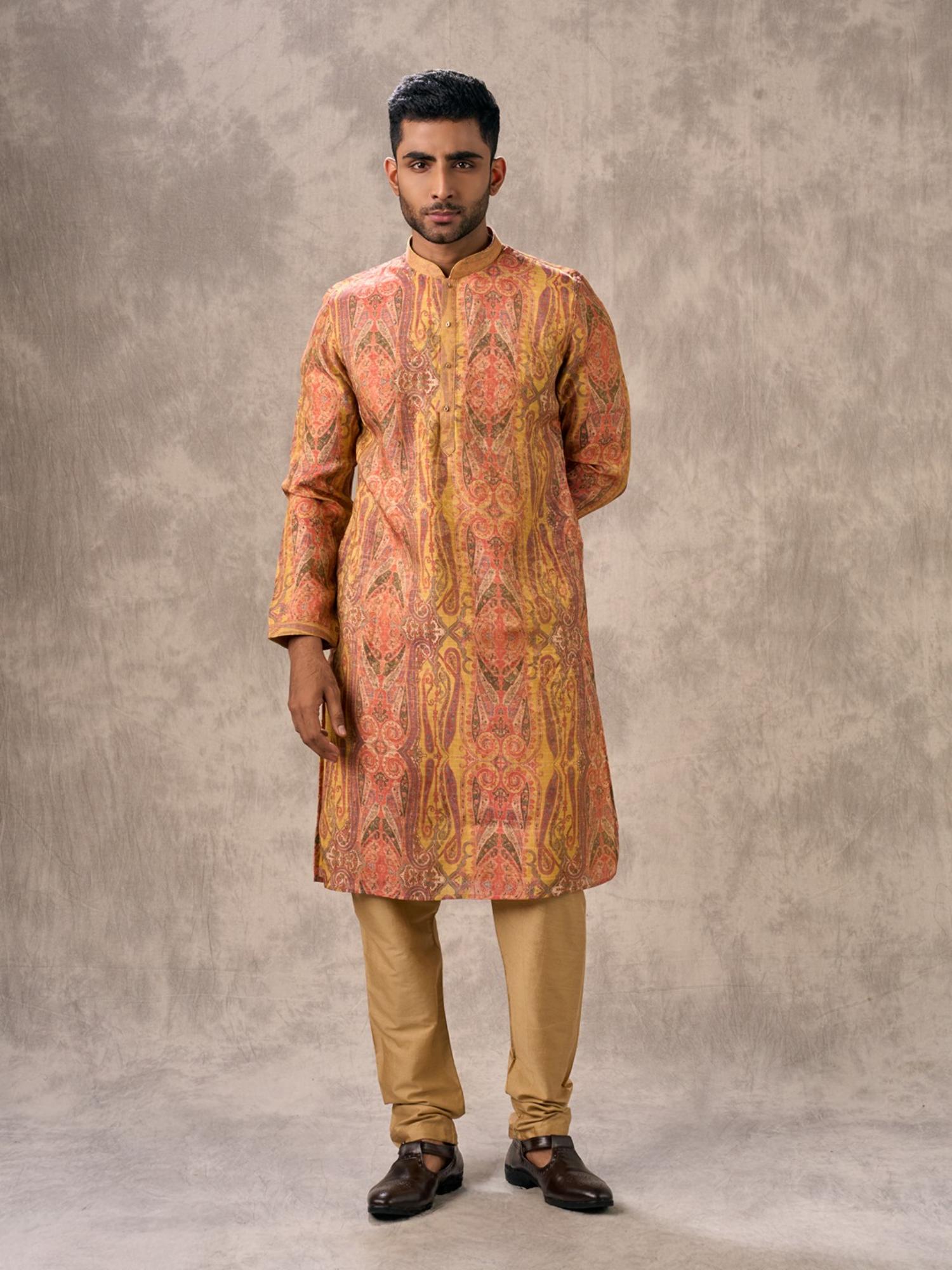 Radiant Mustard Kurta with Churidar