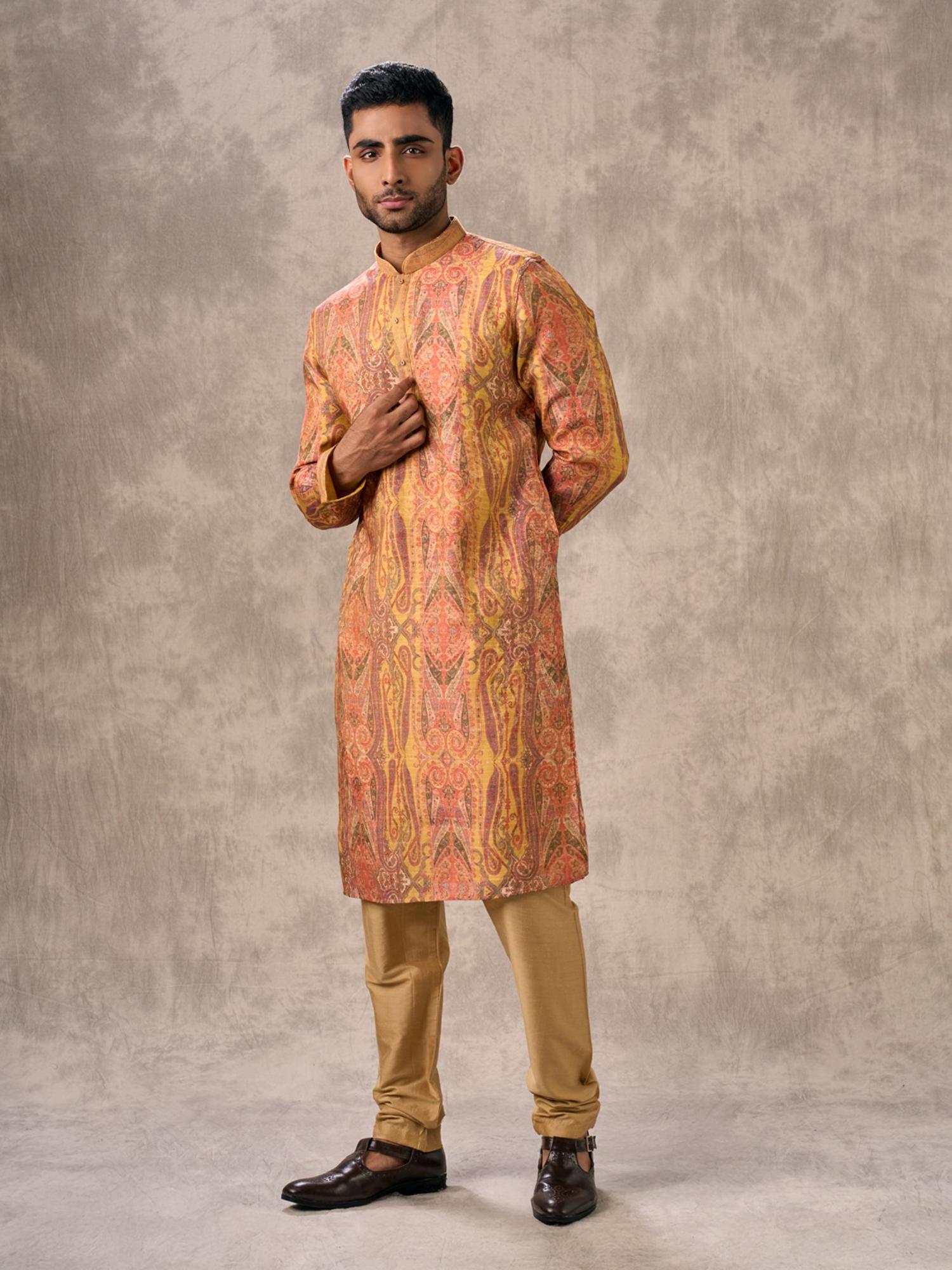 Radiant Mustard Kurta with Churidar