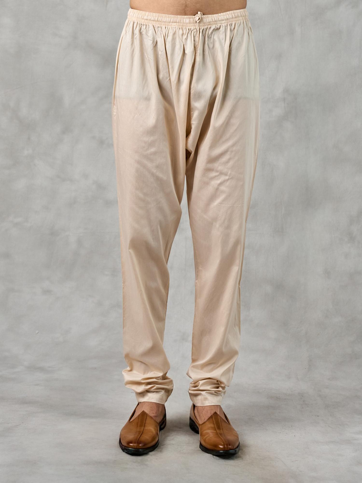 Beige Georgette Kurta with Churidar