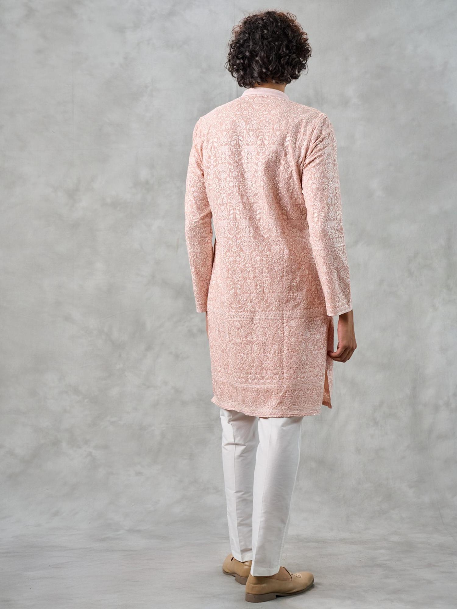 Peach Delight Kurta with Pant