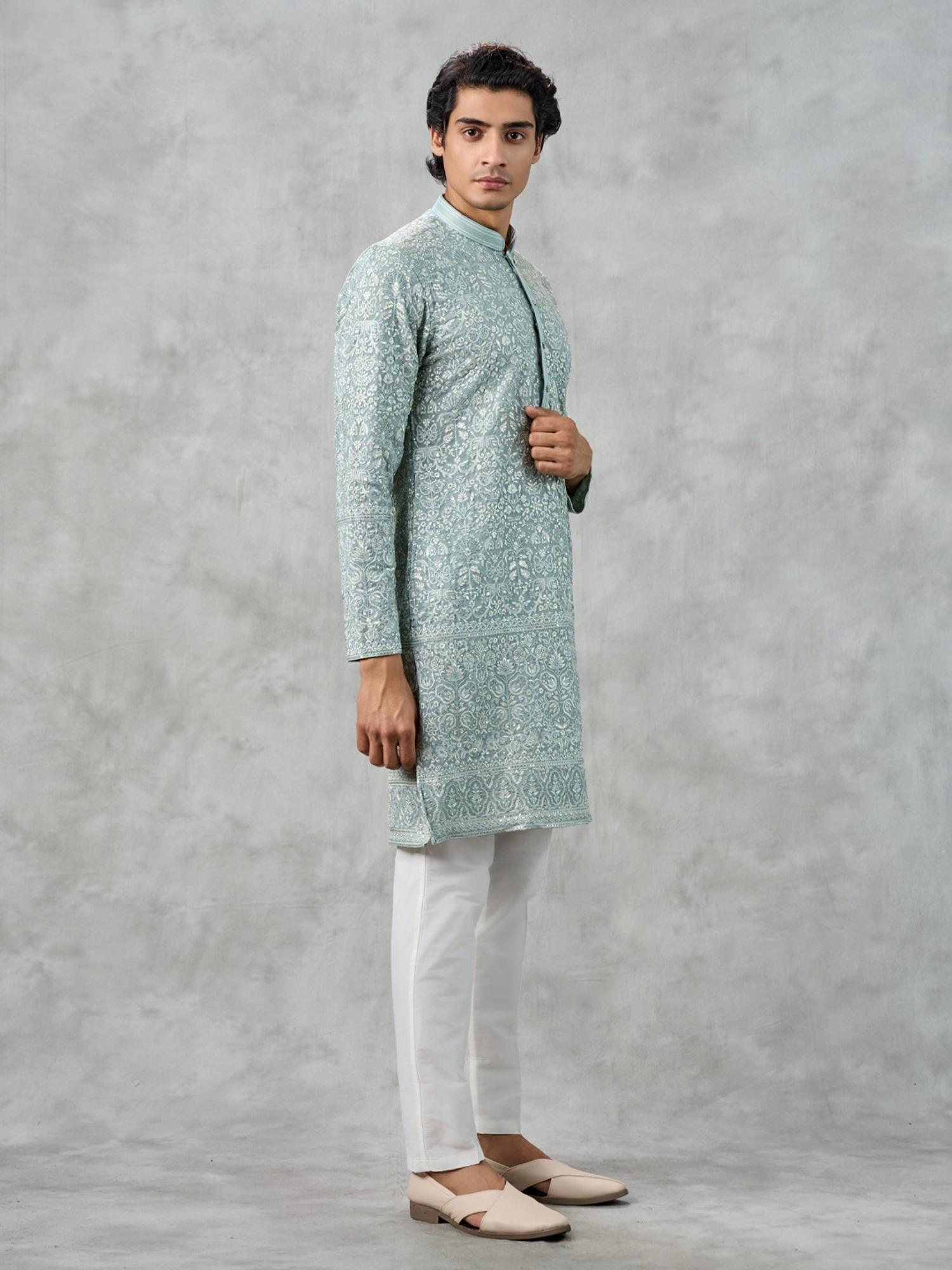 Midnight Sky Blue Kurta with Pant