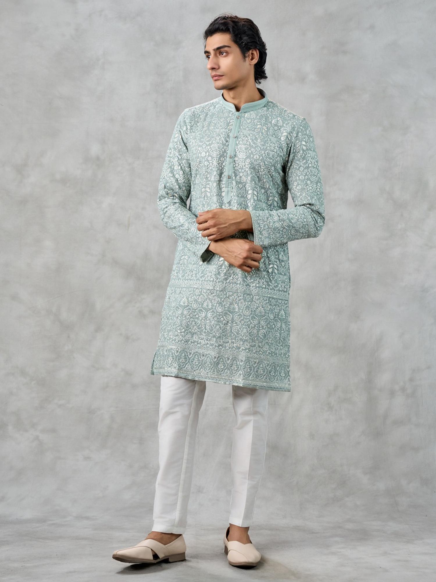 Midnight Sky Blue Kurta with Pant