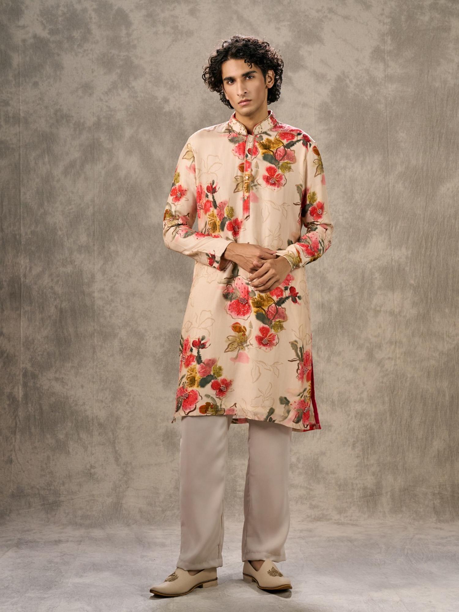 Radiant Beige Kurta with Pant