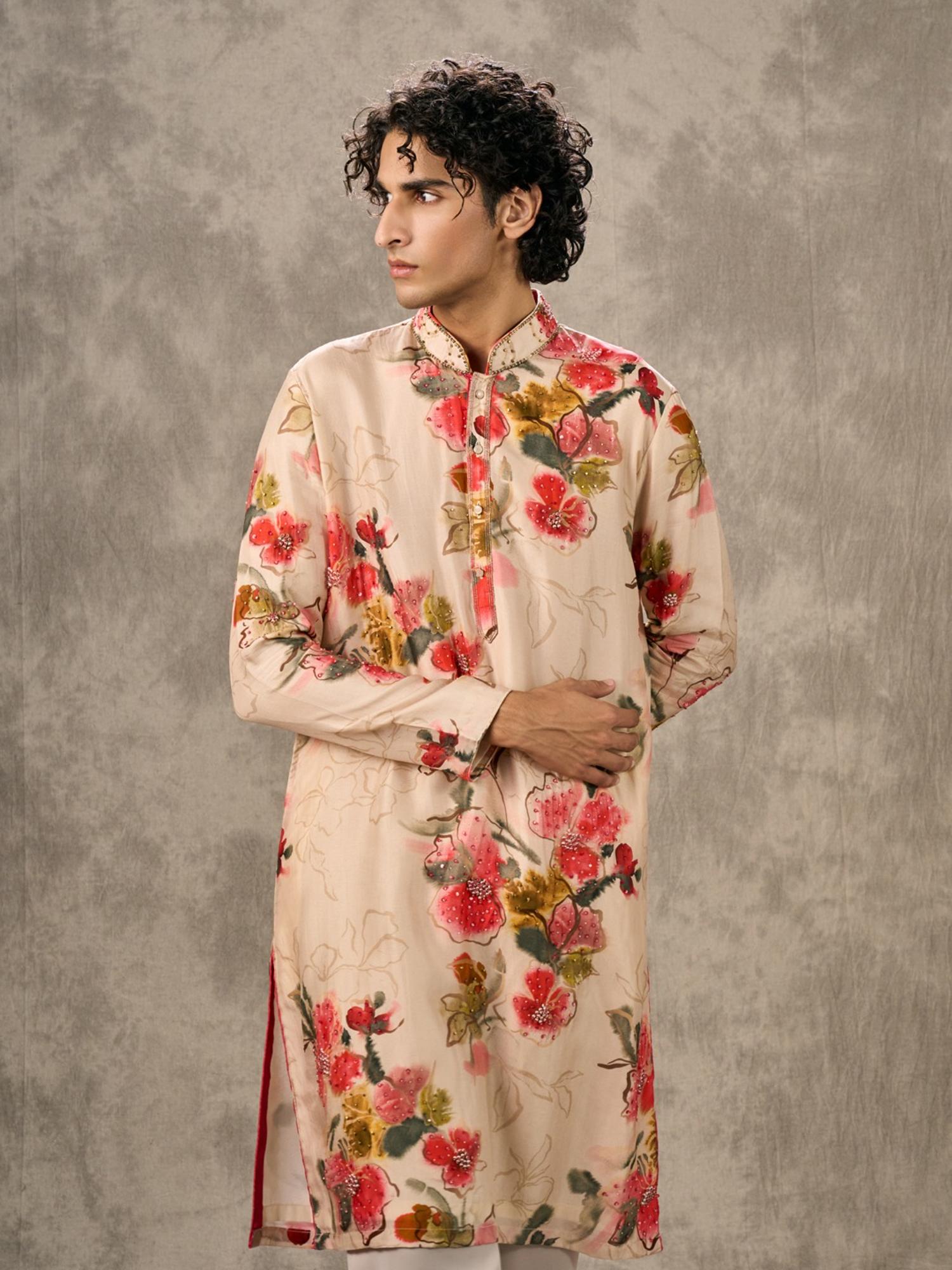Radiant Beige Kurta with Pant