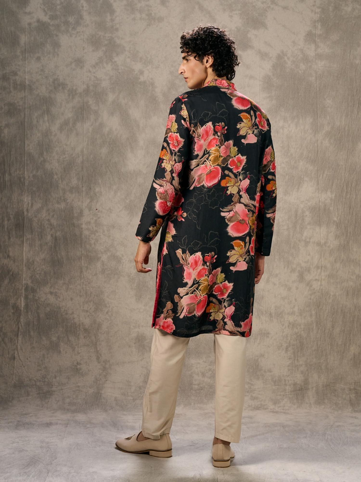 Eternal Black Kurta with Pant