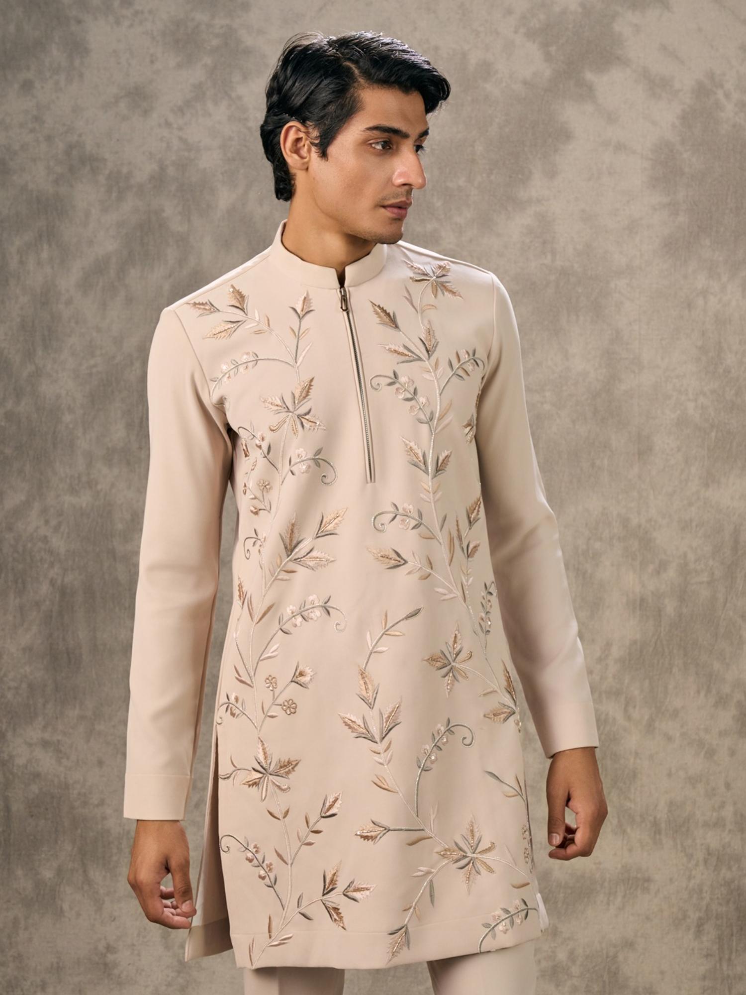 Beige Elegance Kurta with Pant