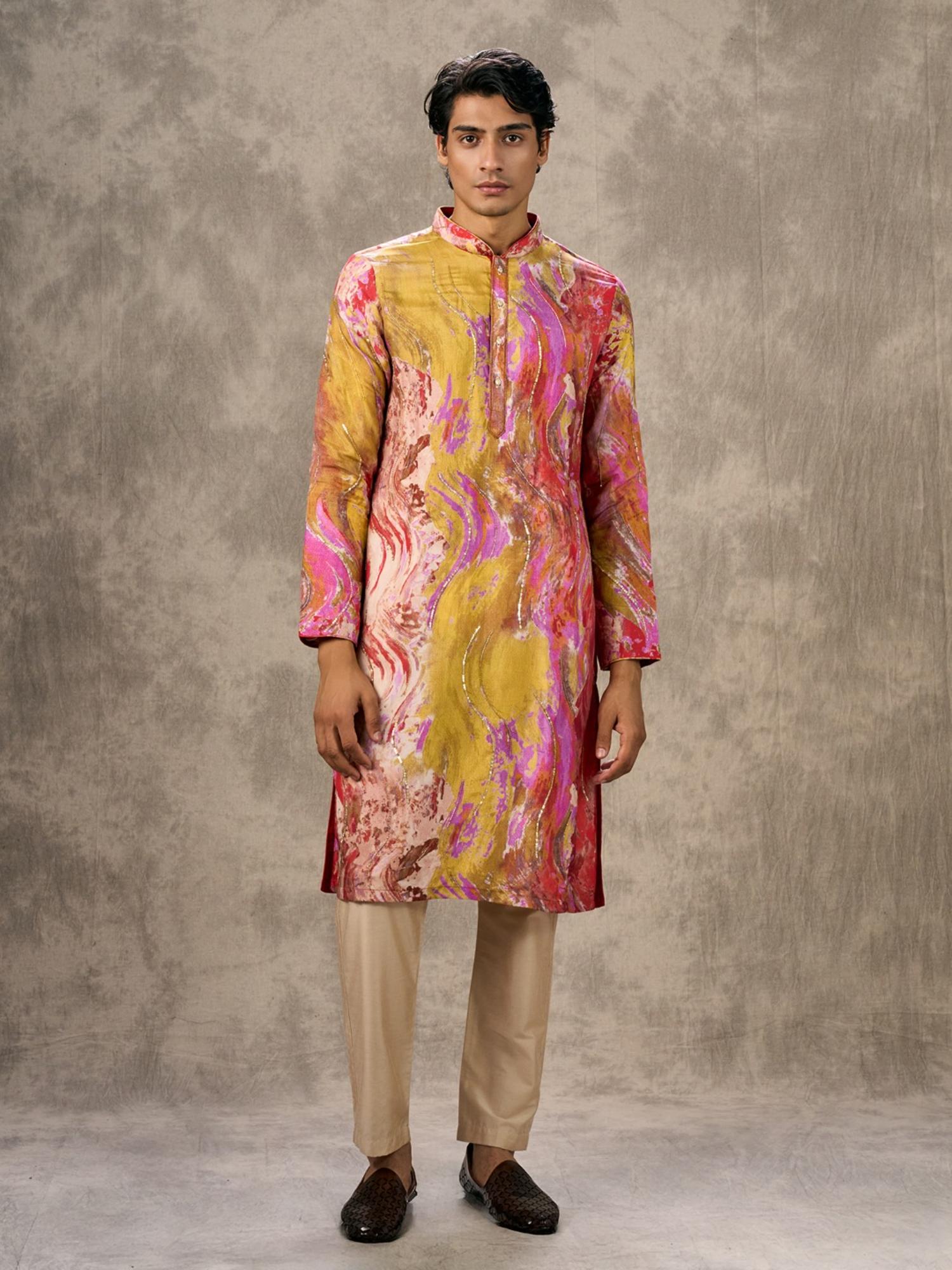 Sunkissed Multi-Color Elegance Kurta with Pant