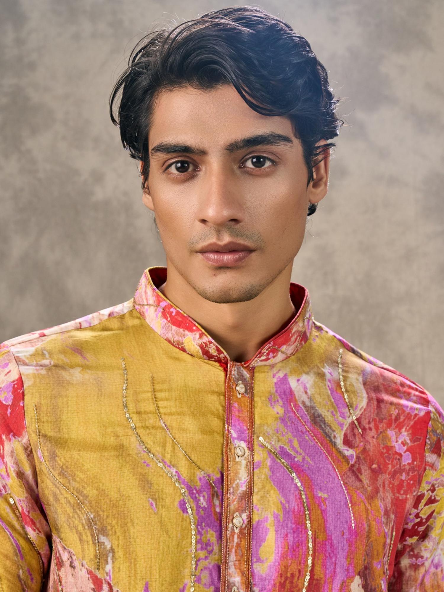 Sunkissed Multi-Color Elegance Kurta with Pant