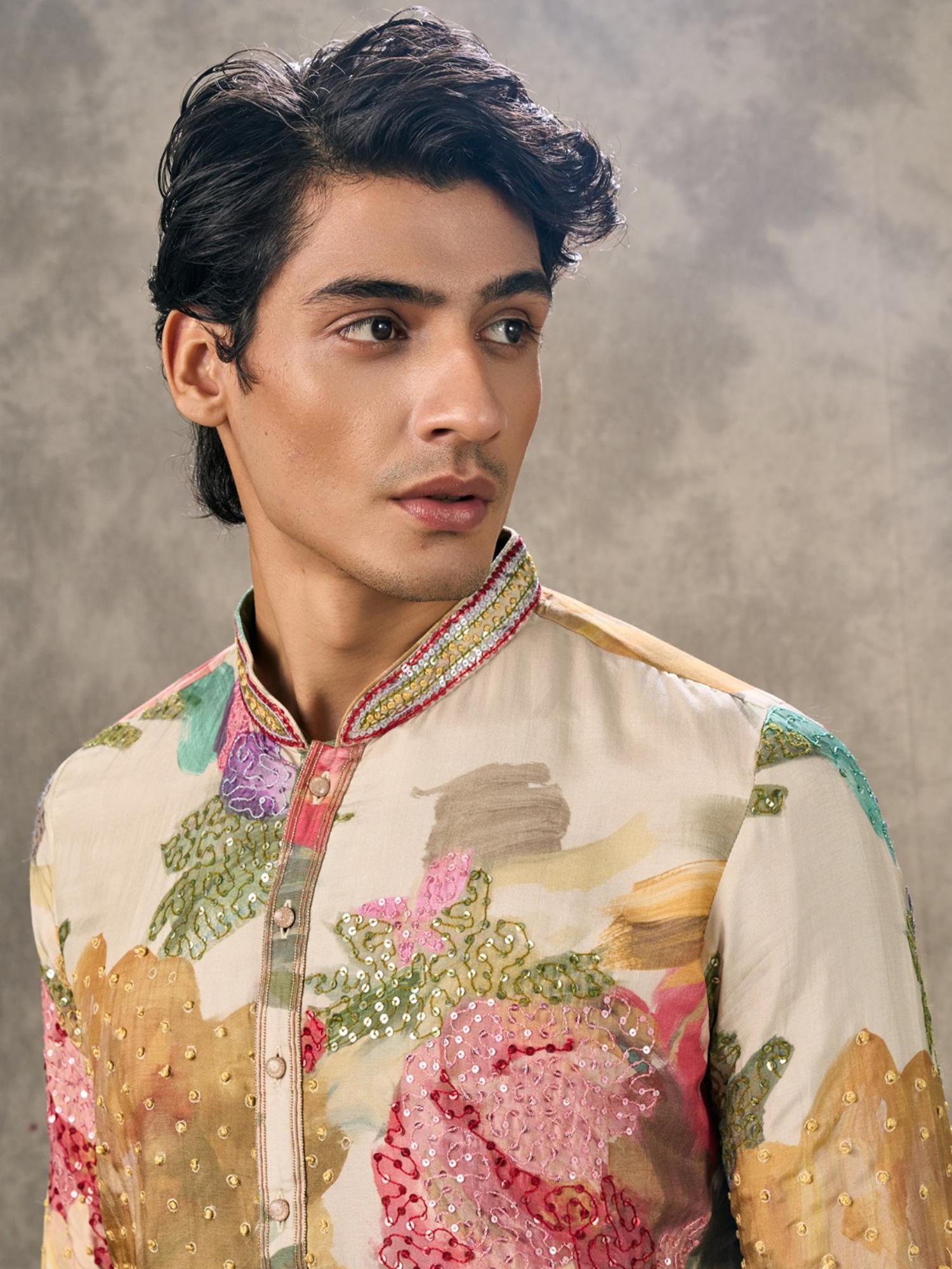 Elegant Cream Kurta with Pant