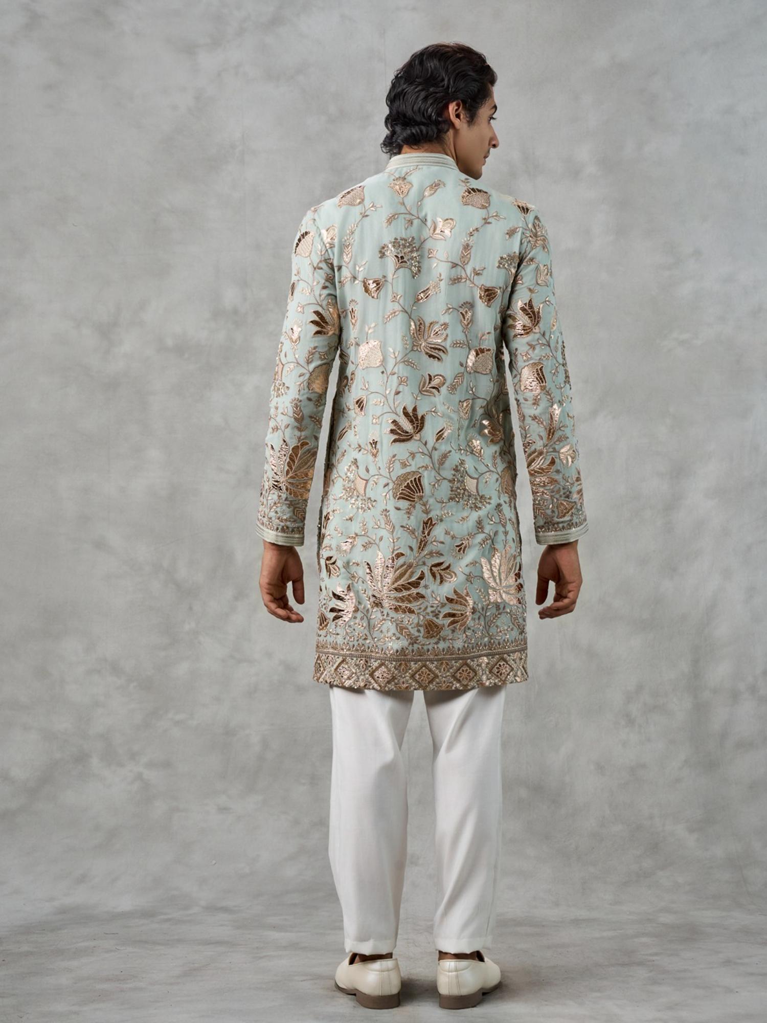 Sky Blue Elegance Kurta with Pant