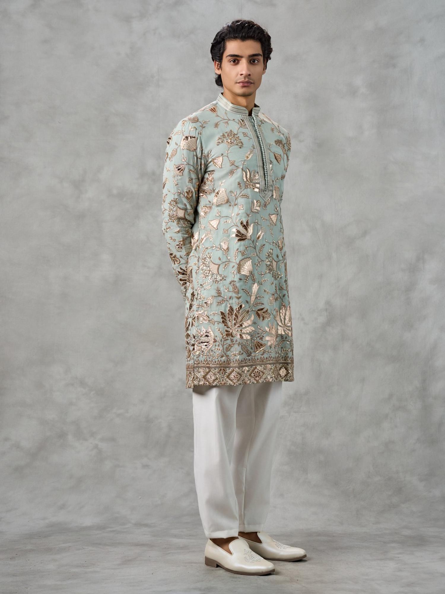 Sky Blue Elegance Kurta with Pant