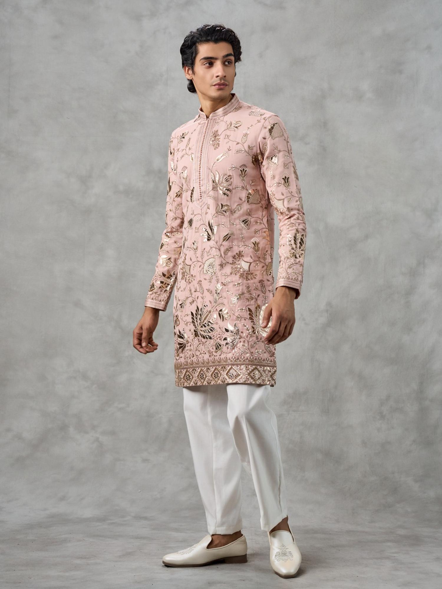 Dusty Pink Georgette Kurta Churidar