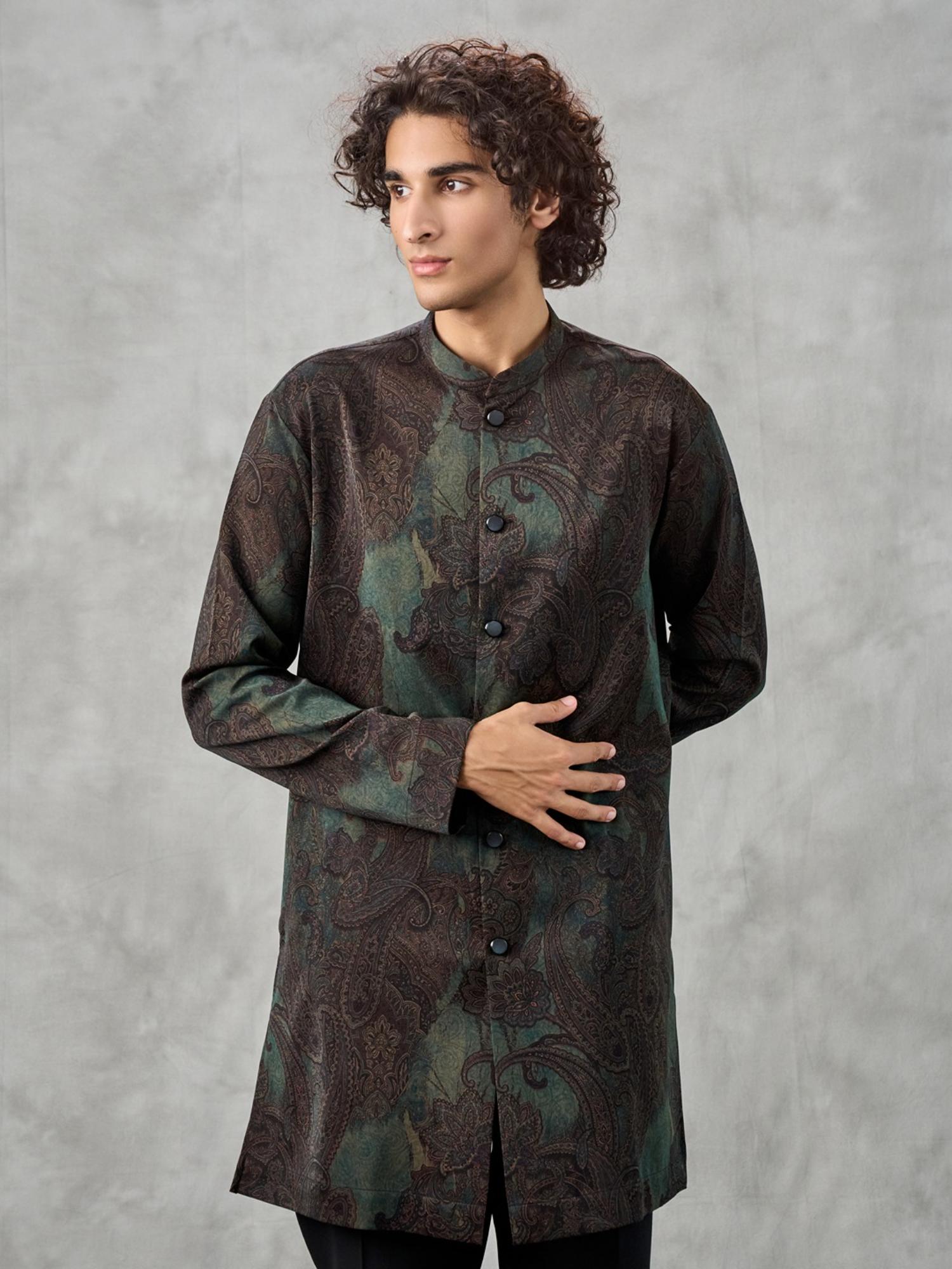 Dark Green Exquisite Kurta and Pant with Dupatta