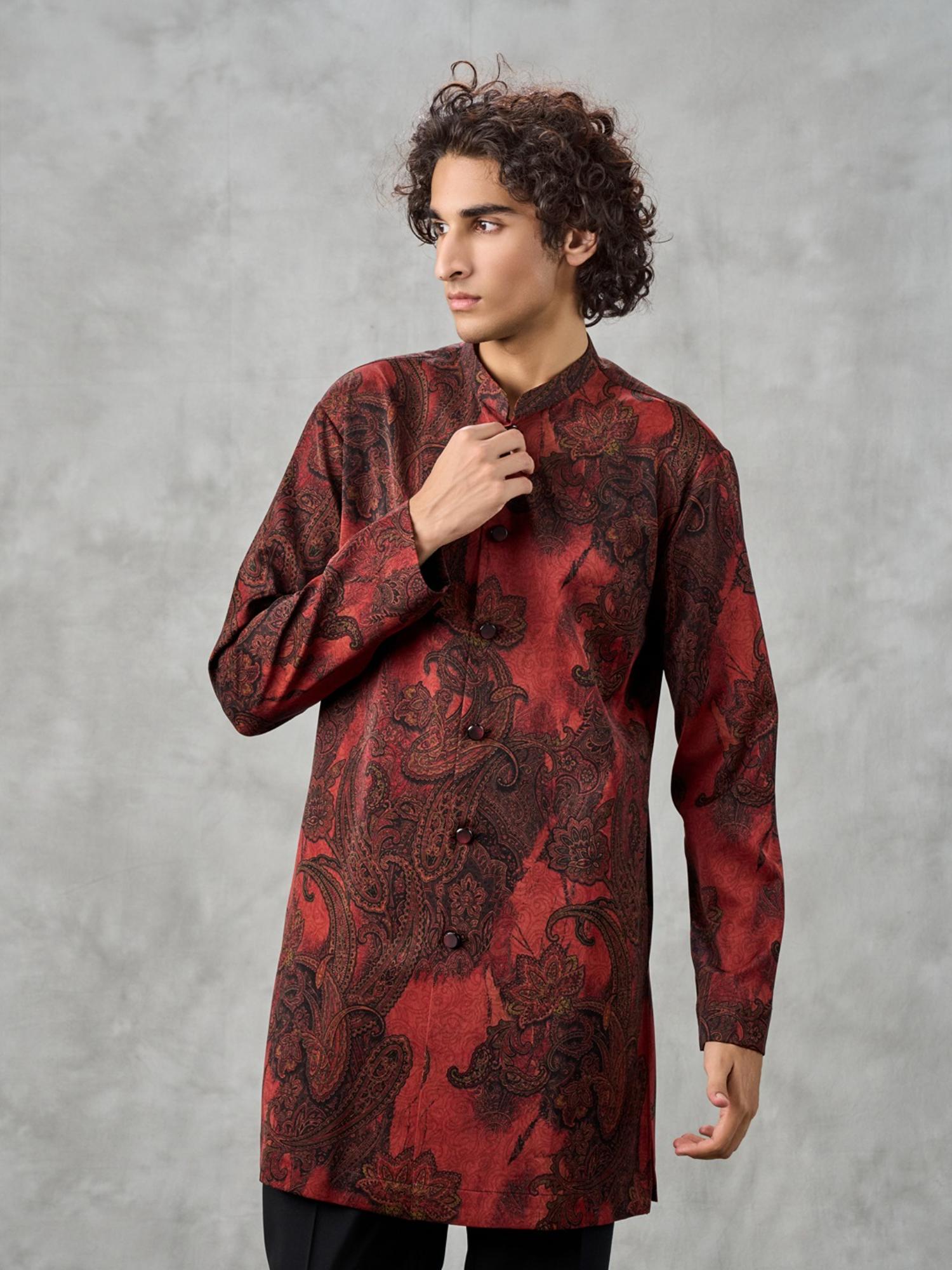 Radiant Rust Kurta with Pant with Dupatta