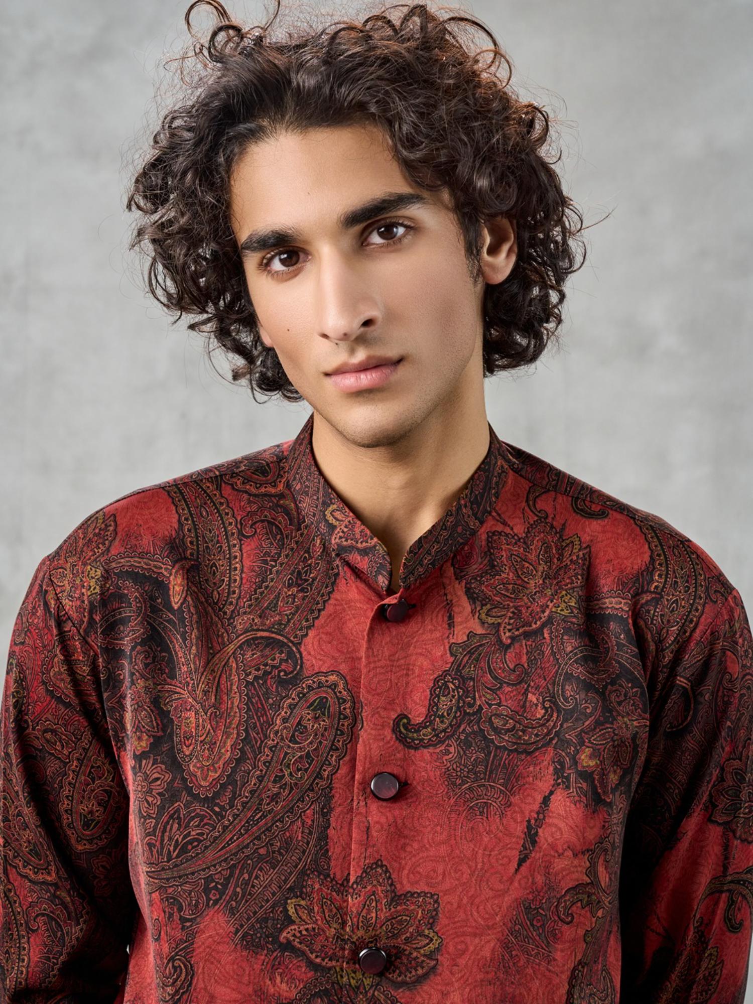 Radiant Rust Kurta with Pant with Dupatta