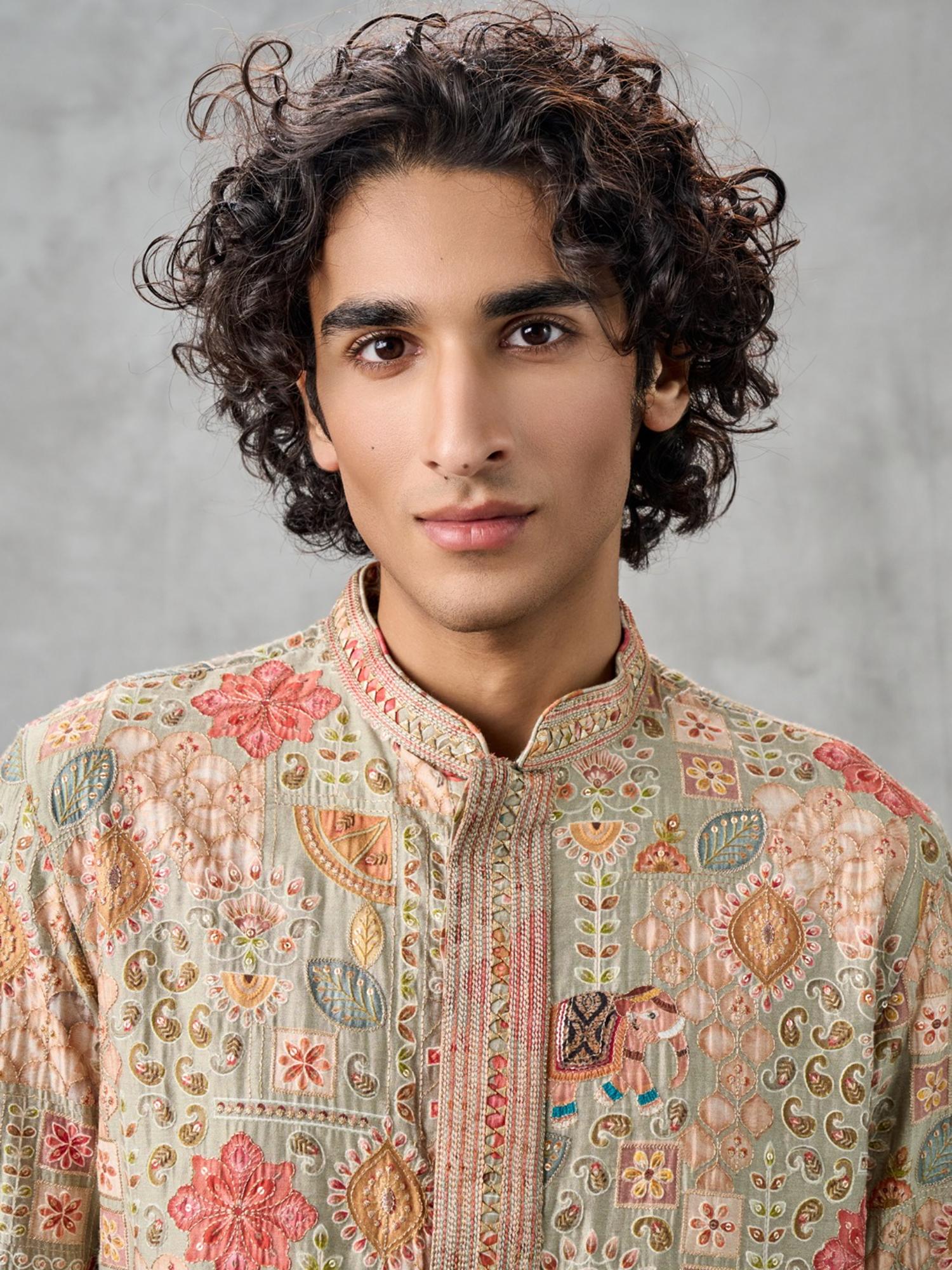 Pista Green Elegance Kurta with Pyjama