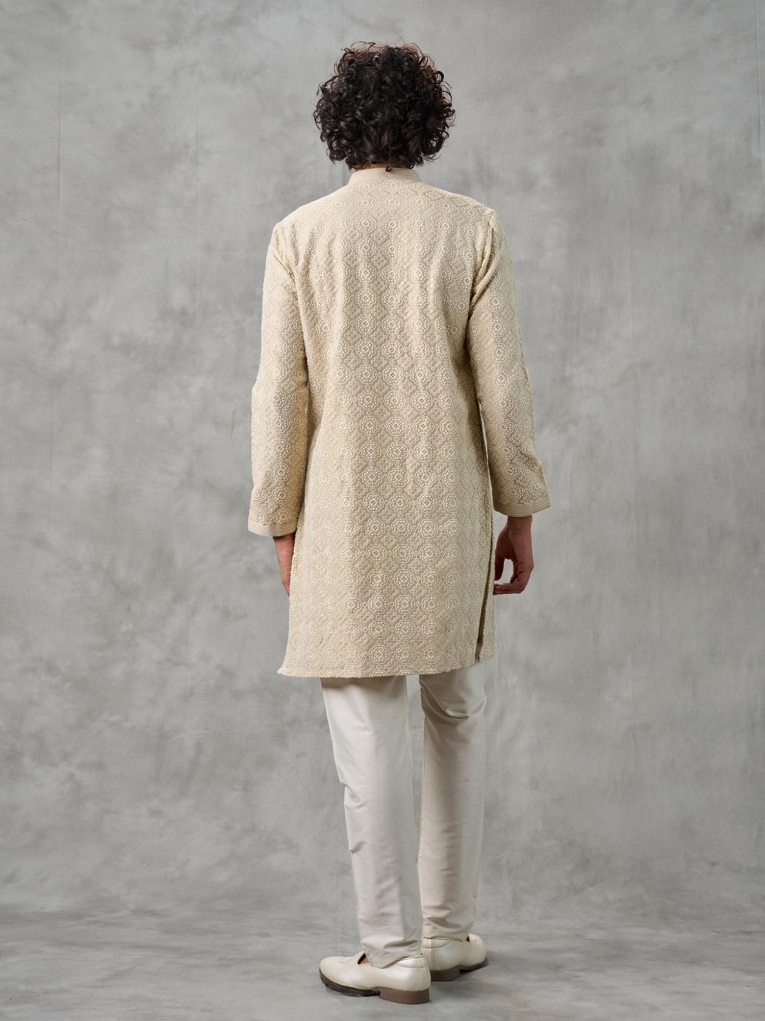 Regal Beige Kurta with Pyjama