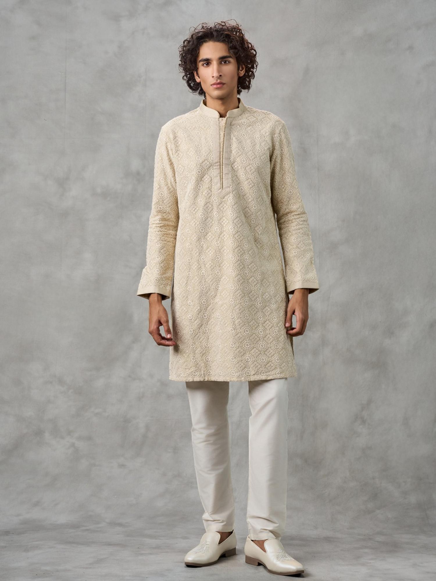 Regal Beige Kurta with Pyjama