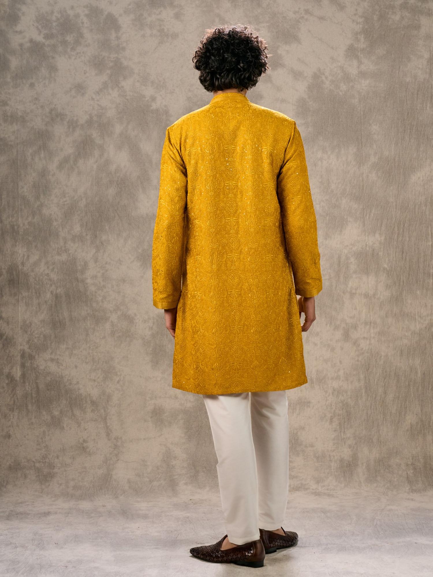 Mustard Resplendence Kurta with Pyjama