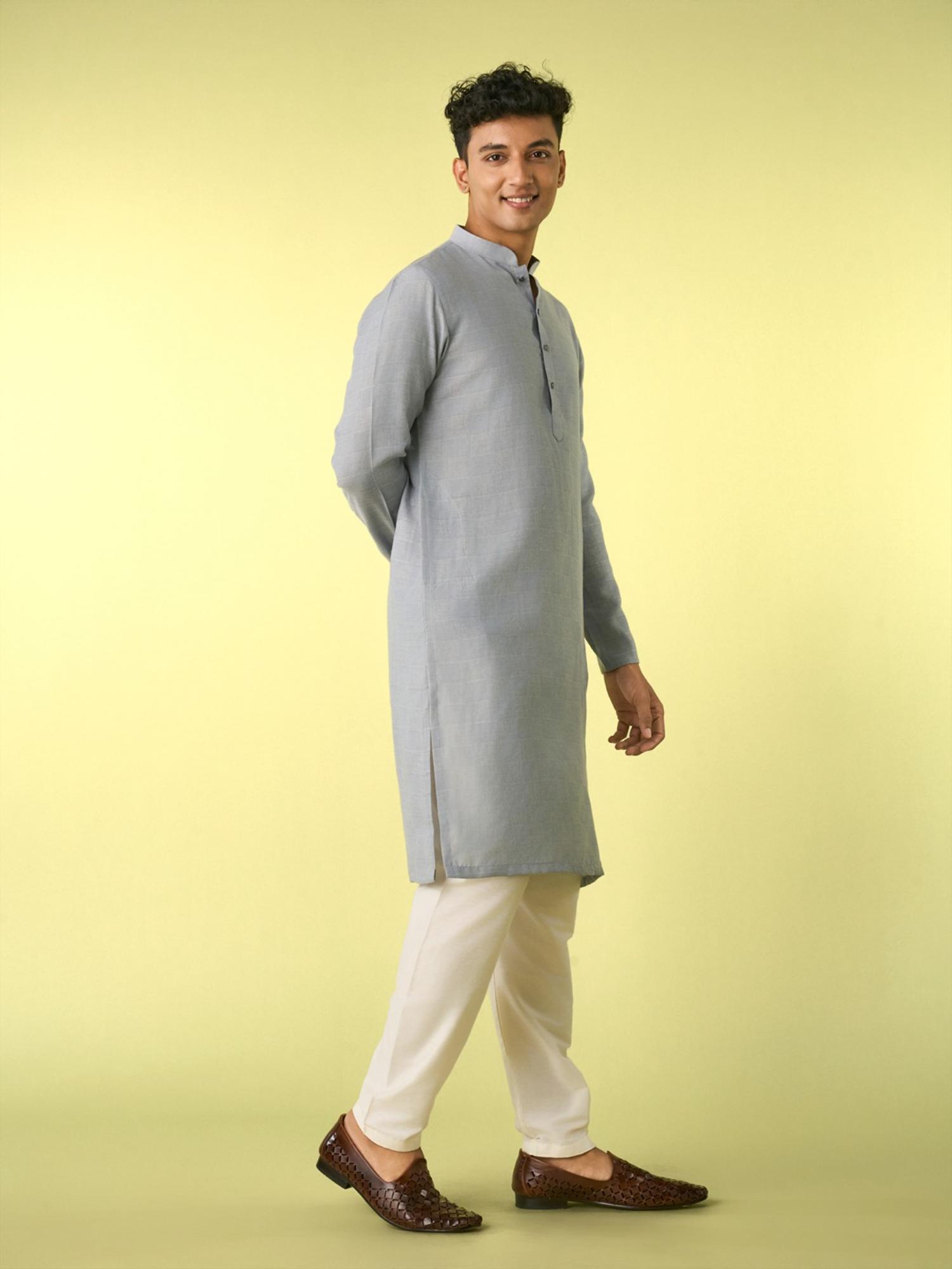 Light Grey Elegance Kurta