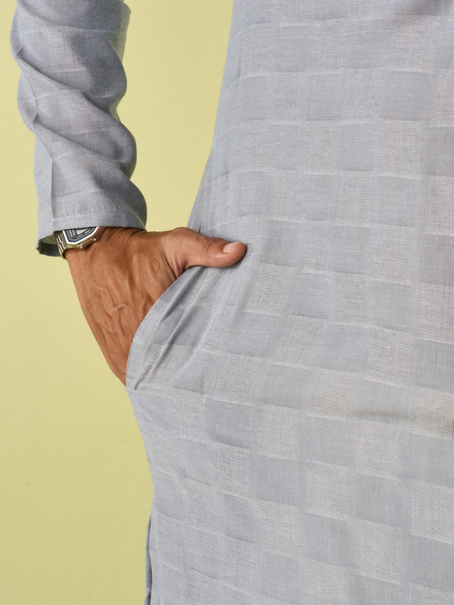 Light Grey Elegance Kurta