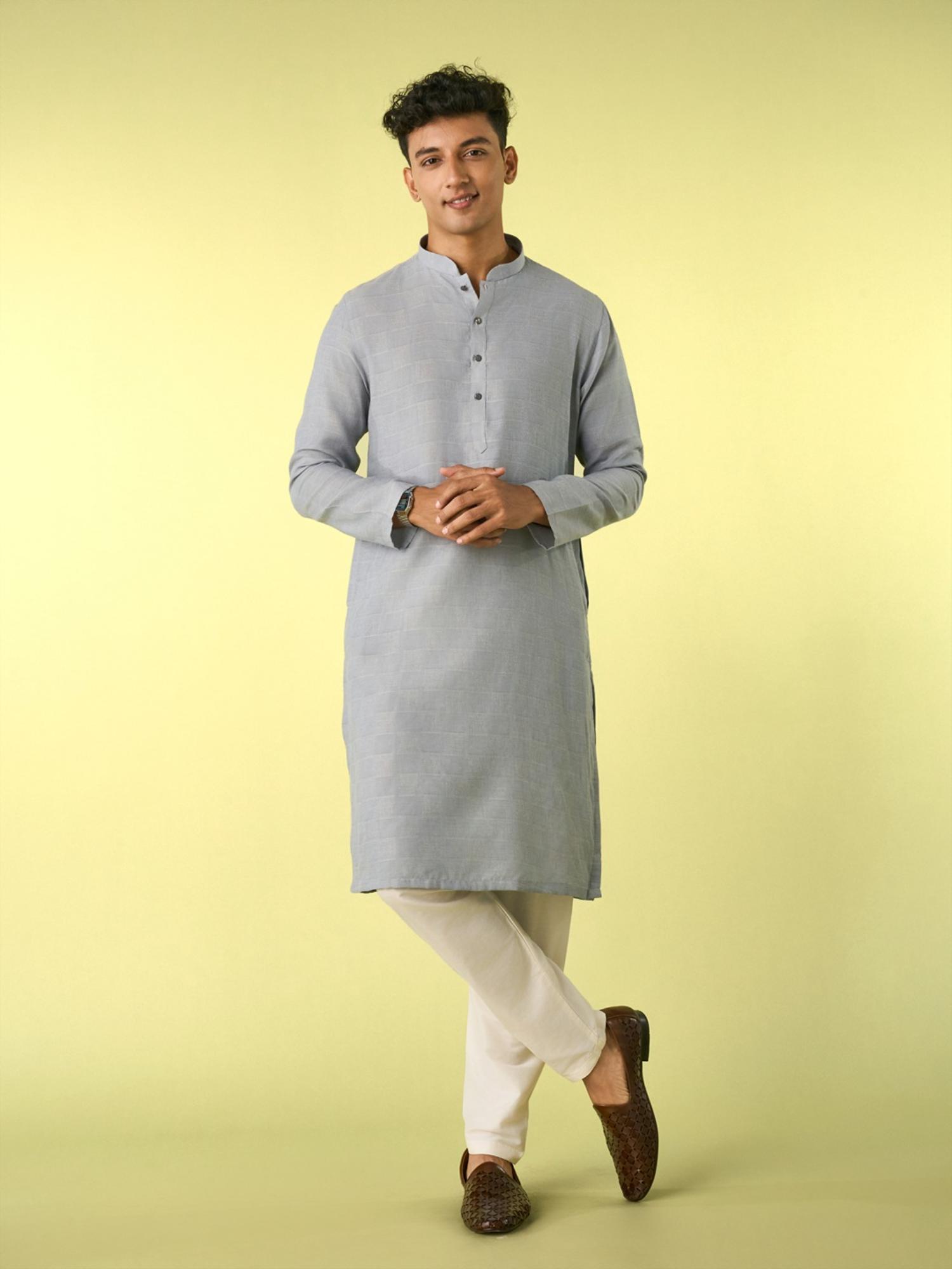 Light Grey Elegance Kurta