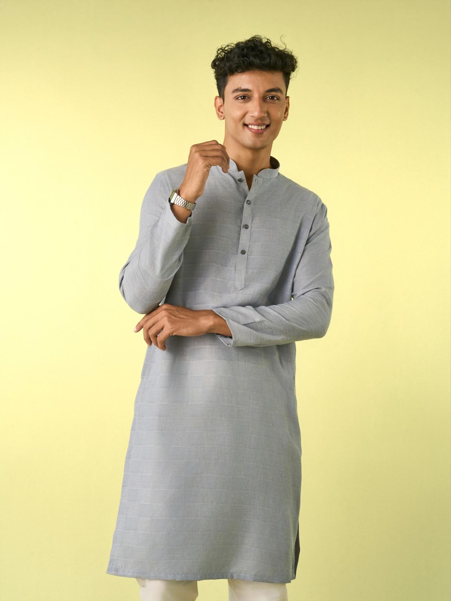 Light Grey Elegance Kurta