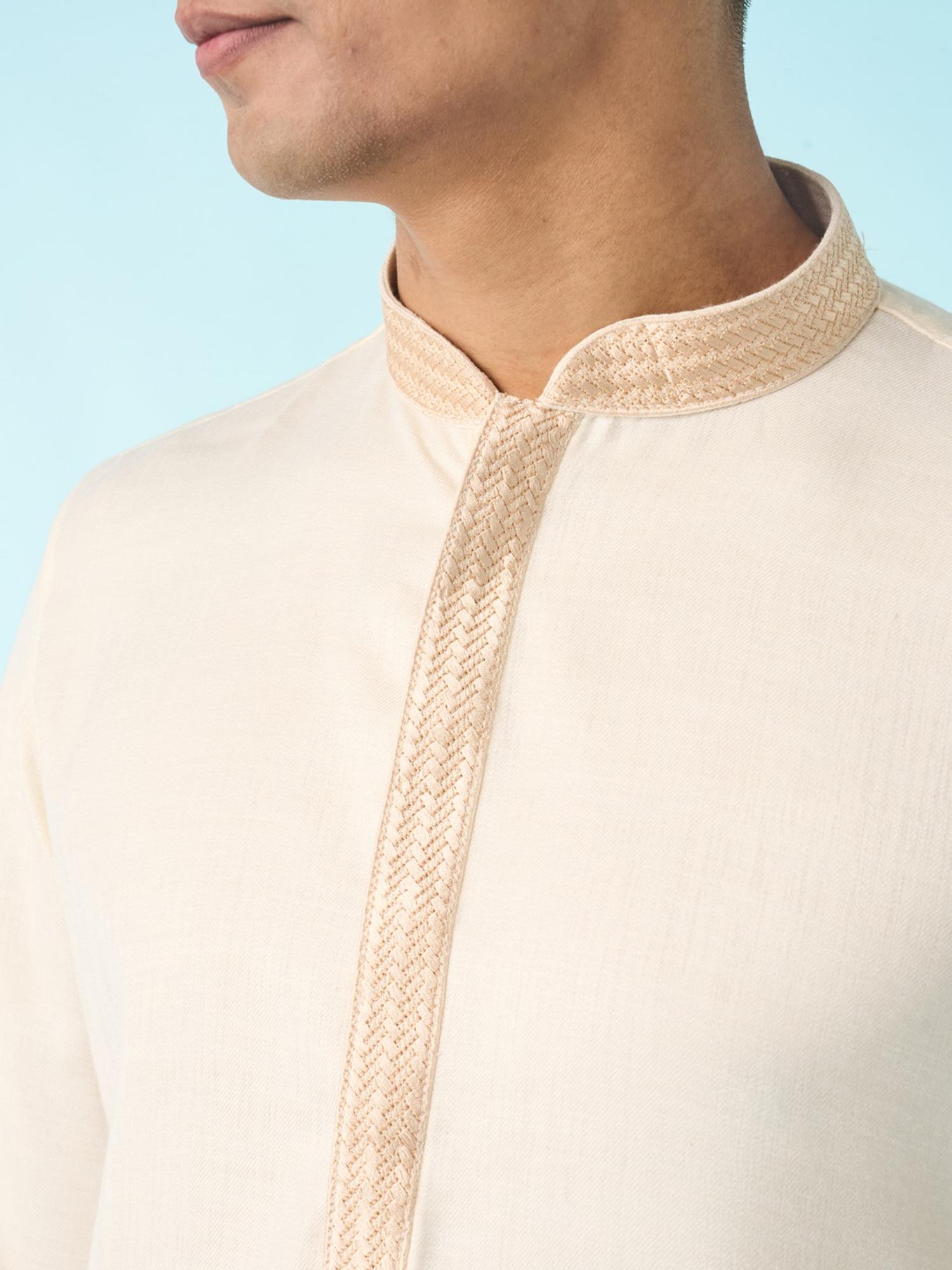Cream Elegance Kurta