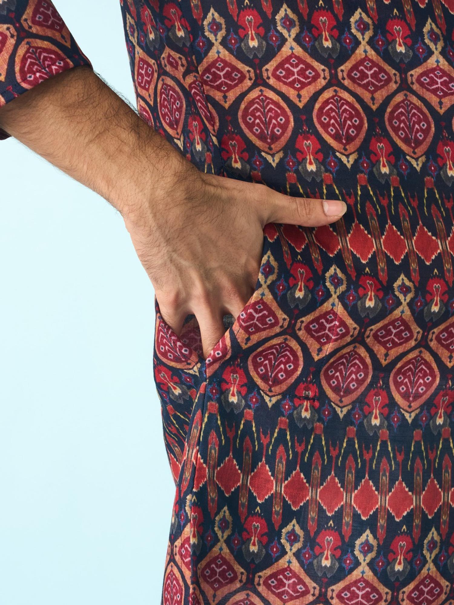 Multi-Color Printed Enthralling Kurta