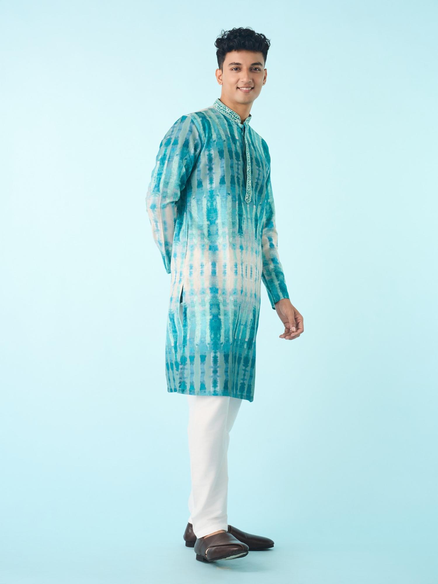 Aqua Blue Elegance Kurta