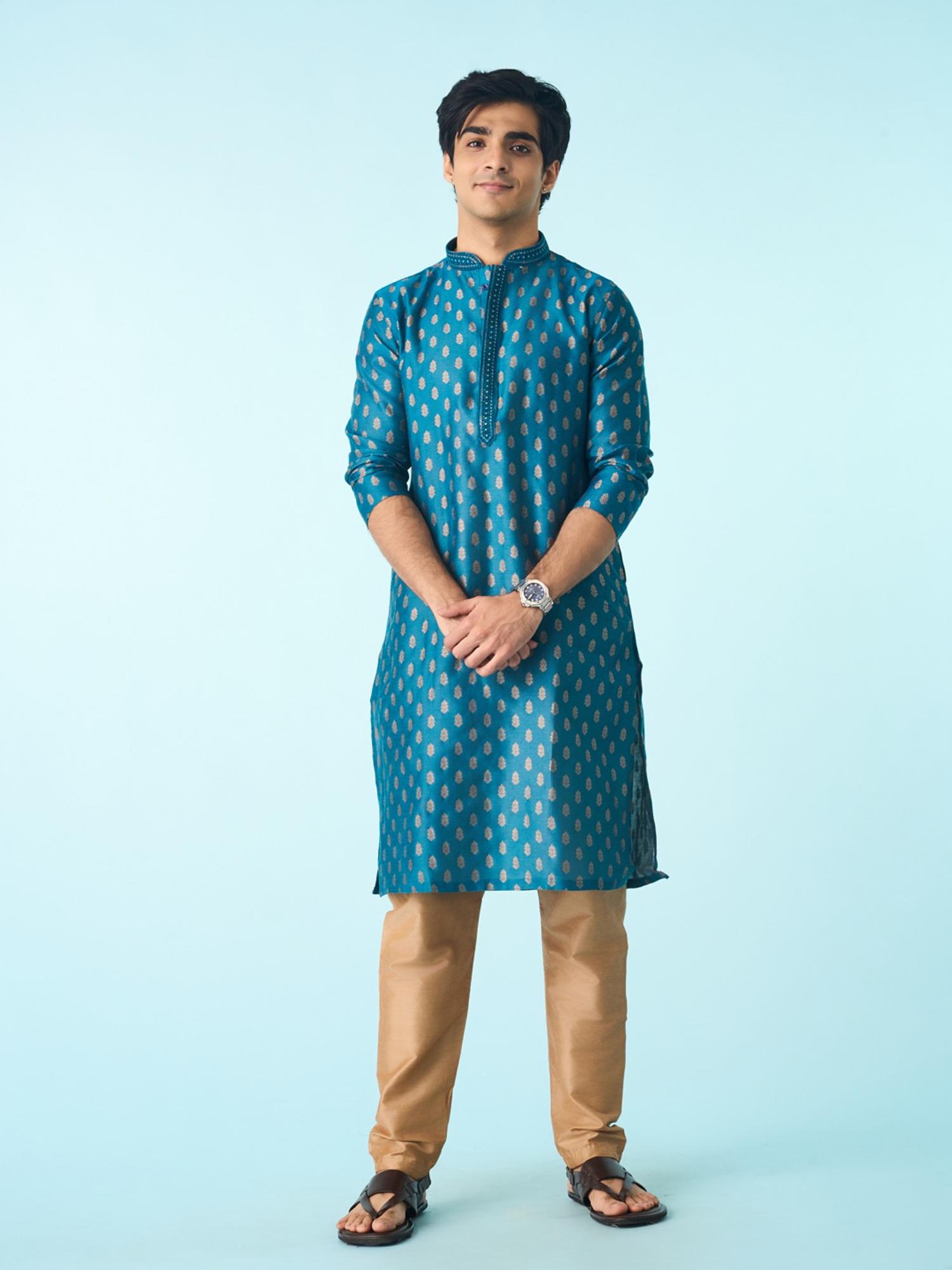 Blue Elegance Kurta