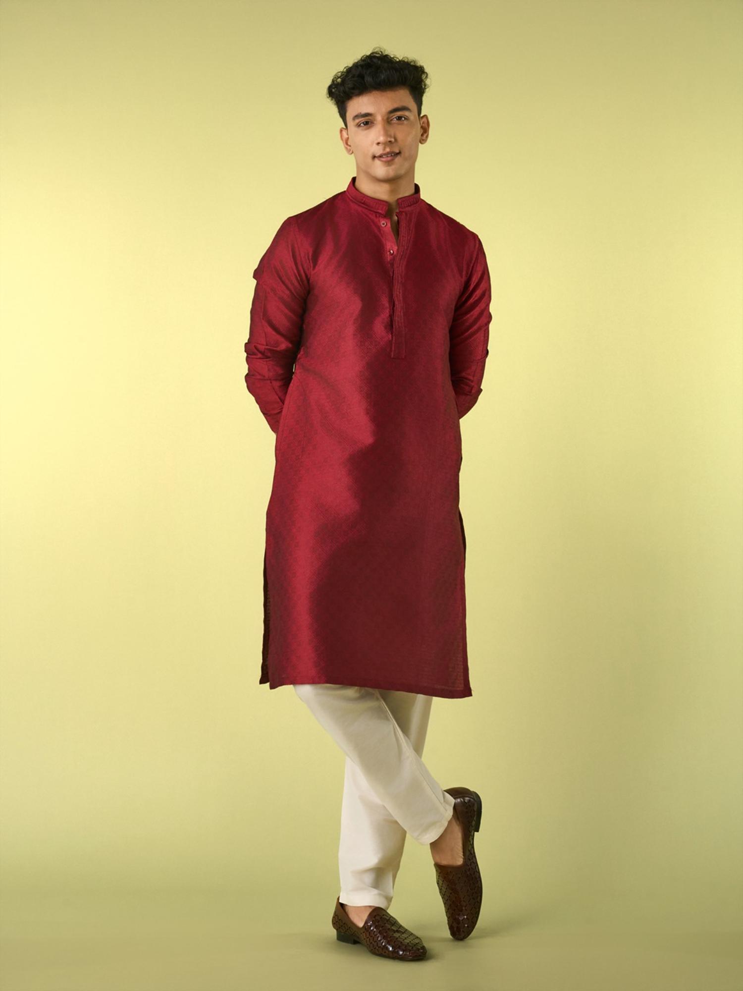 Red Majesty Kurta