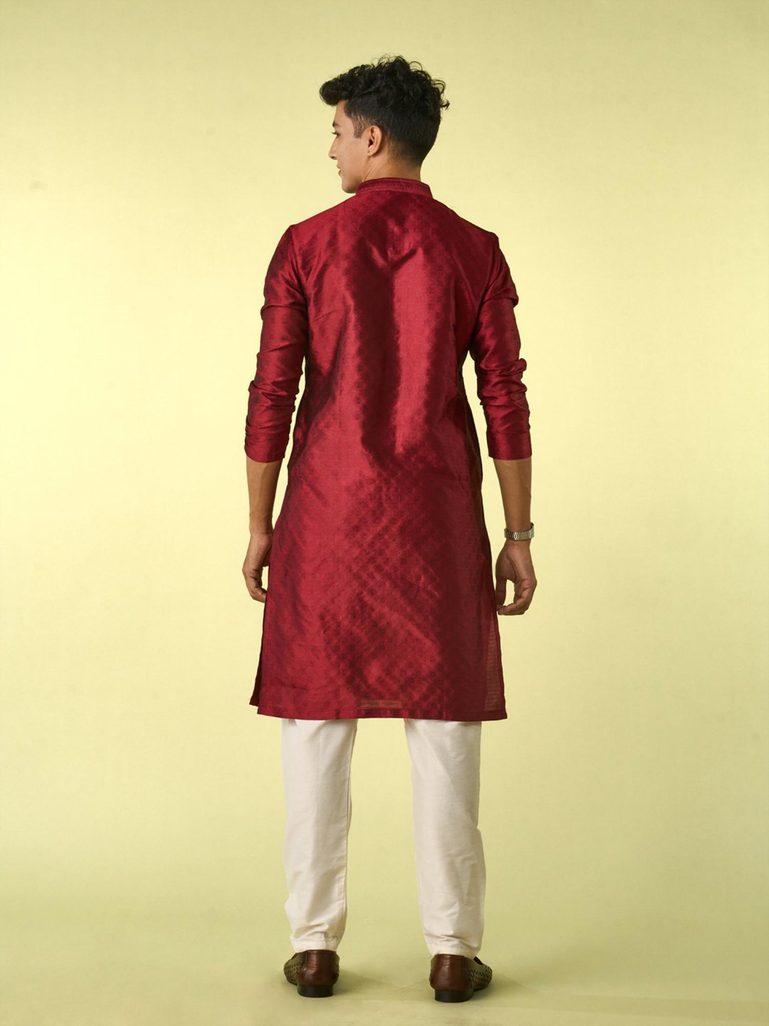 Red Majesty Kurta