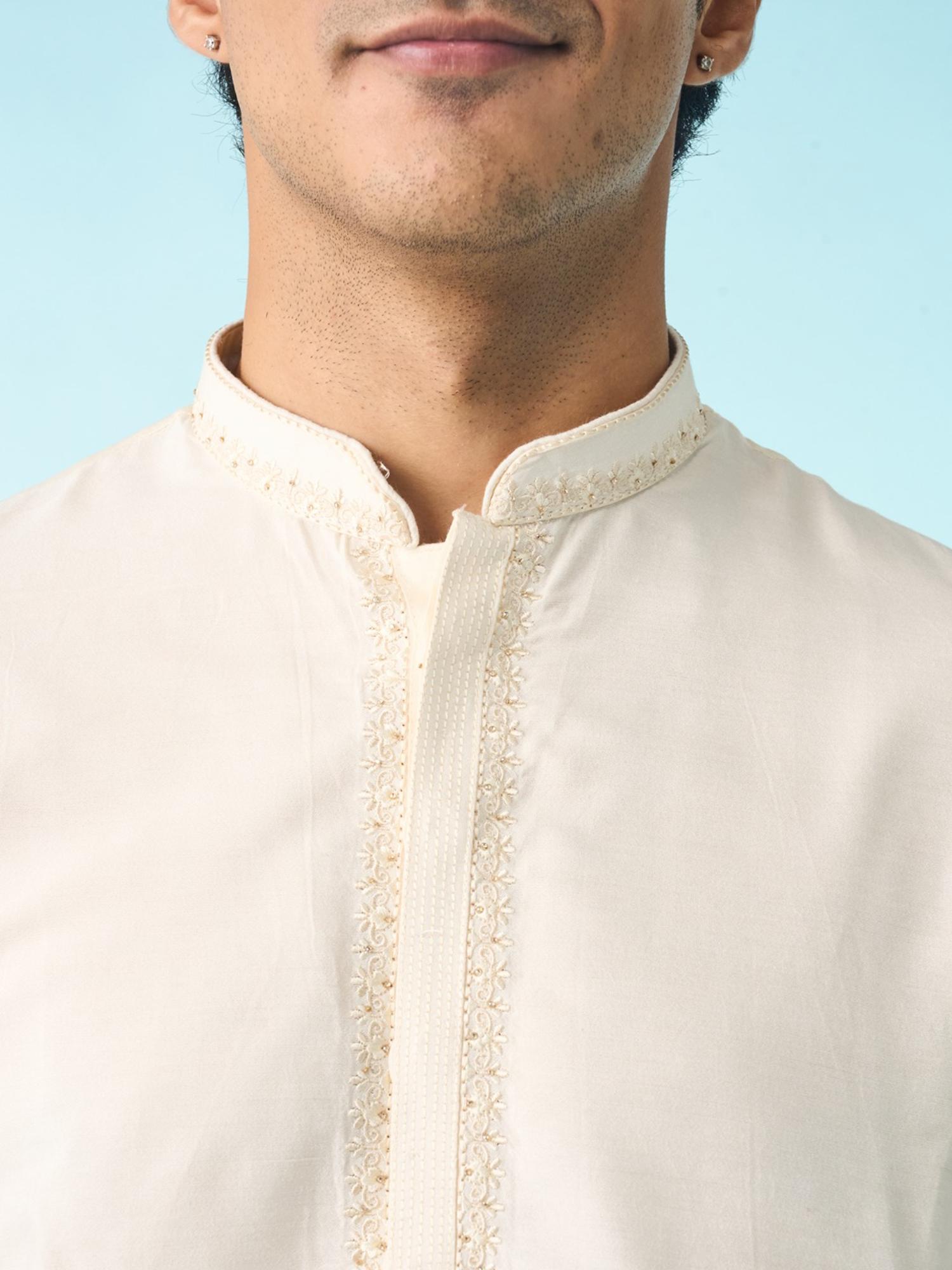 Radiant Cream Solid Kurta