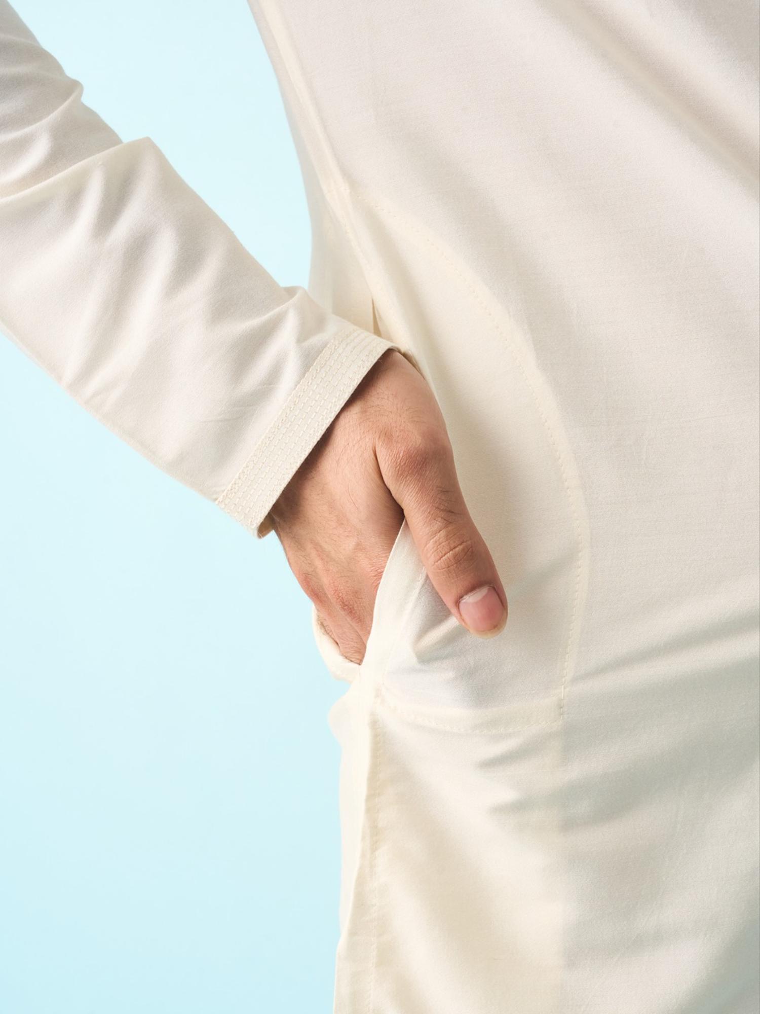 Radiant Cream Solid Kurta