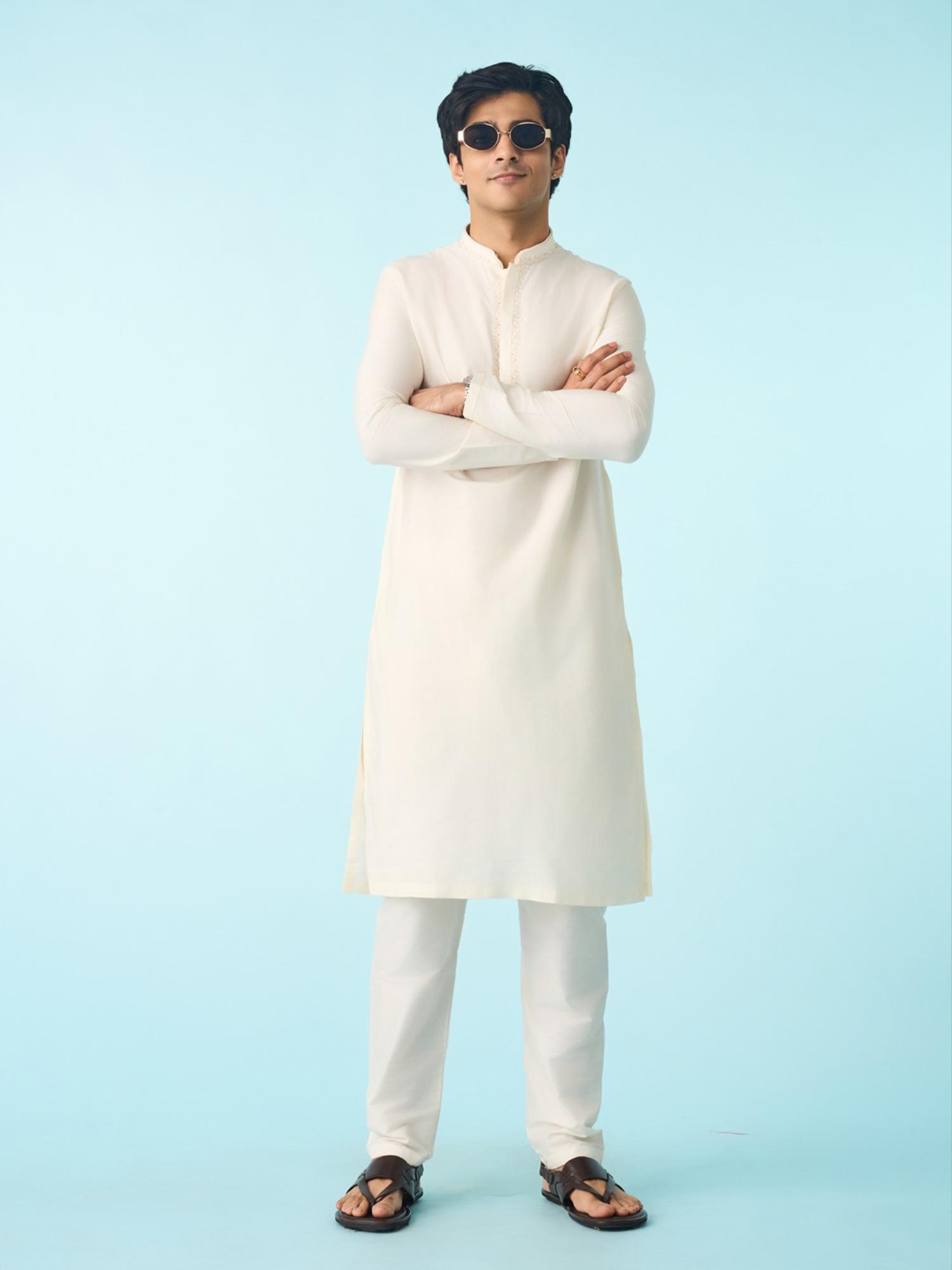 Radiant Cream Solid Kurta
