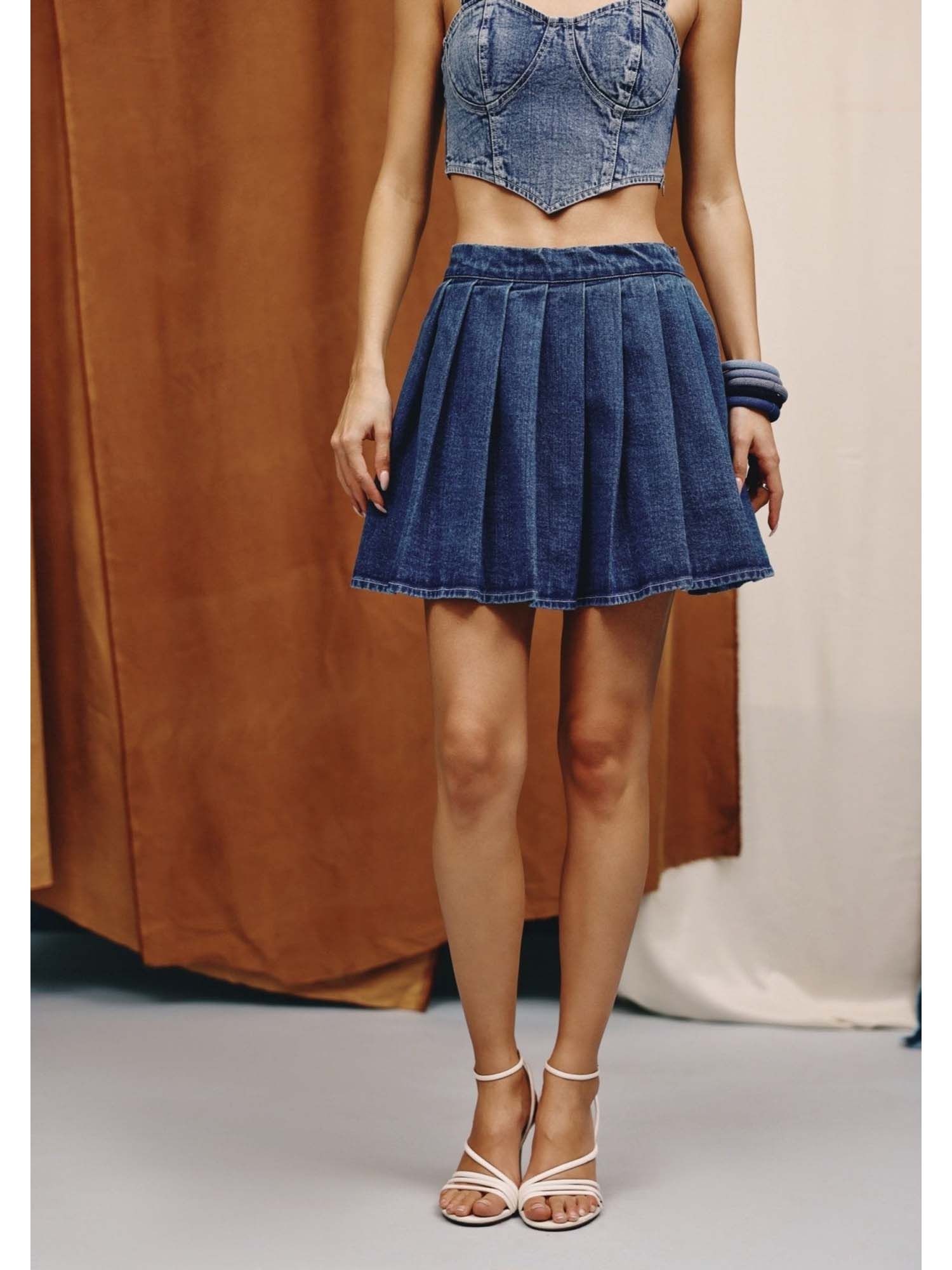 Sway Denim Mini Skirt